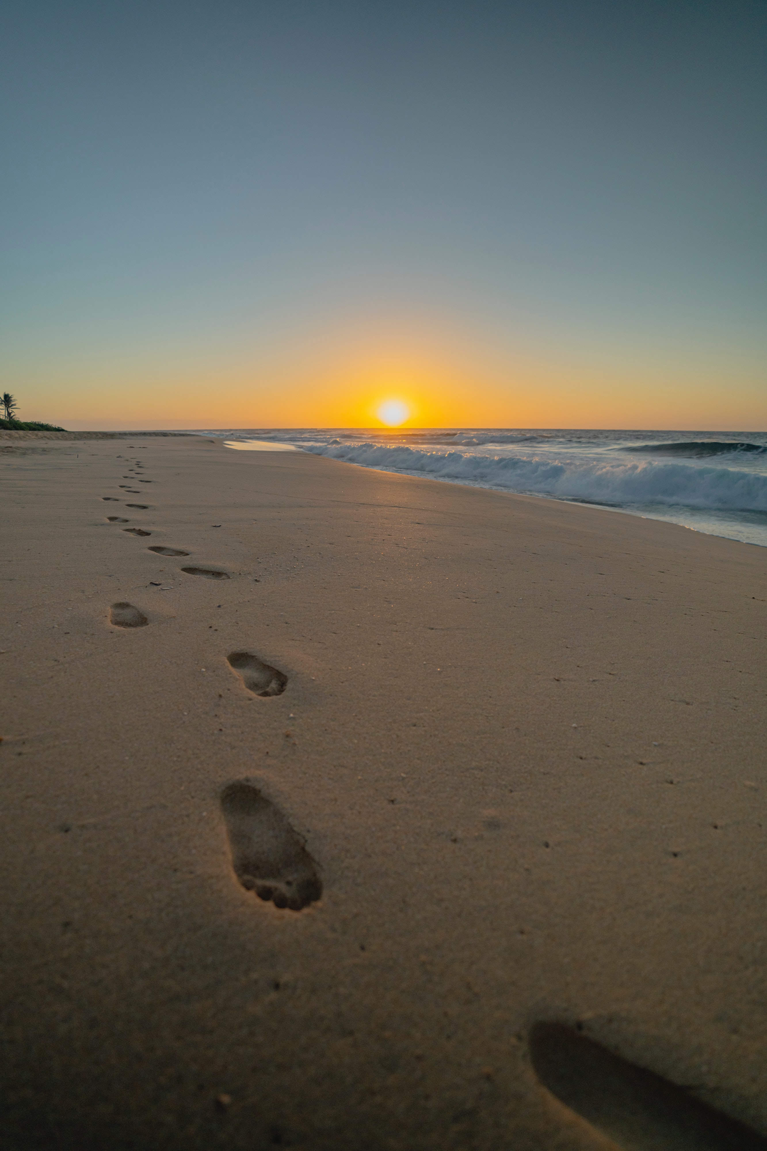 Laden Sie das Sunset, Sand, Spuren, Natur, Strand-Bild kostenlos auf Ihren PC-Desktop herunter