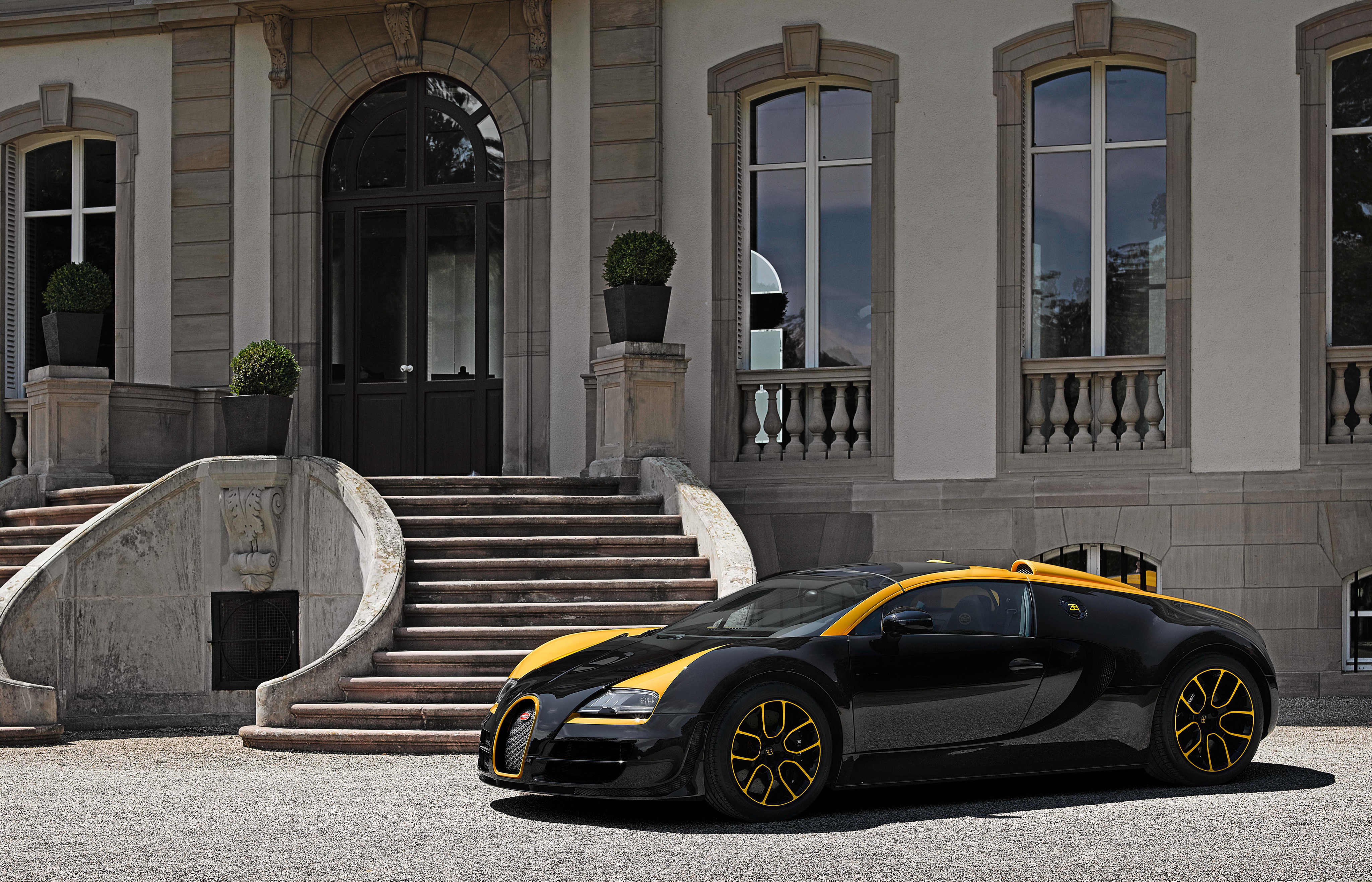 Laden Sie das Bugatti, Autos, Supersportwagen, Bugatti Veyron, Fahrzeuge, Schwarzes Auto-Bild kostenlos auf Ihren PC-Desktop herunter