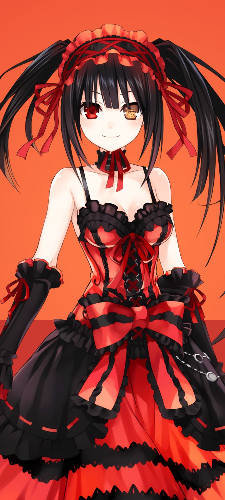 Handy-Wallpaper Animes, Datum A Live, Kurumi Tokisaki kostenlos herunterladen.