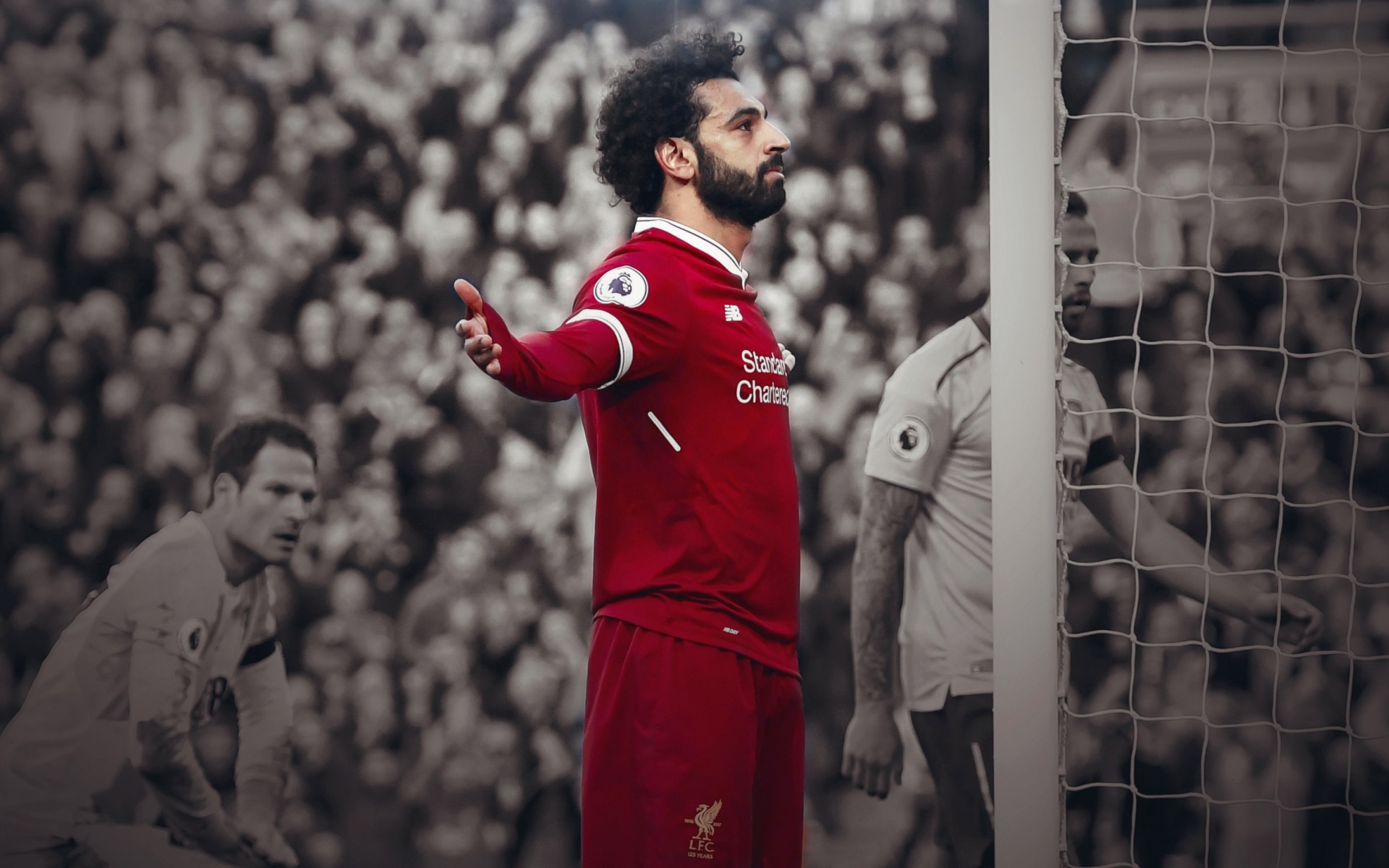 Download mobile wallpaper Sports, Soccer, Liverpool F C, Mohamed Salah for free.