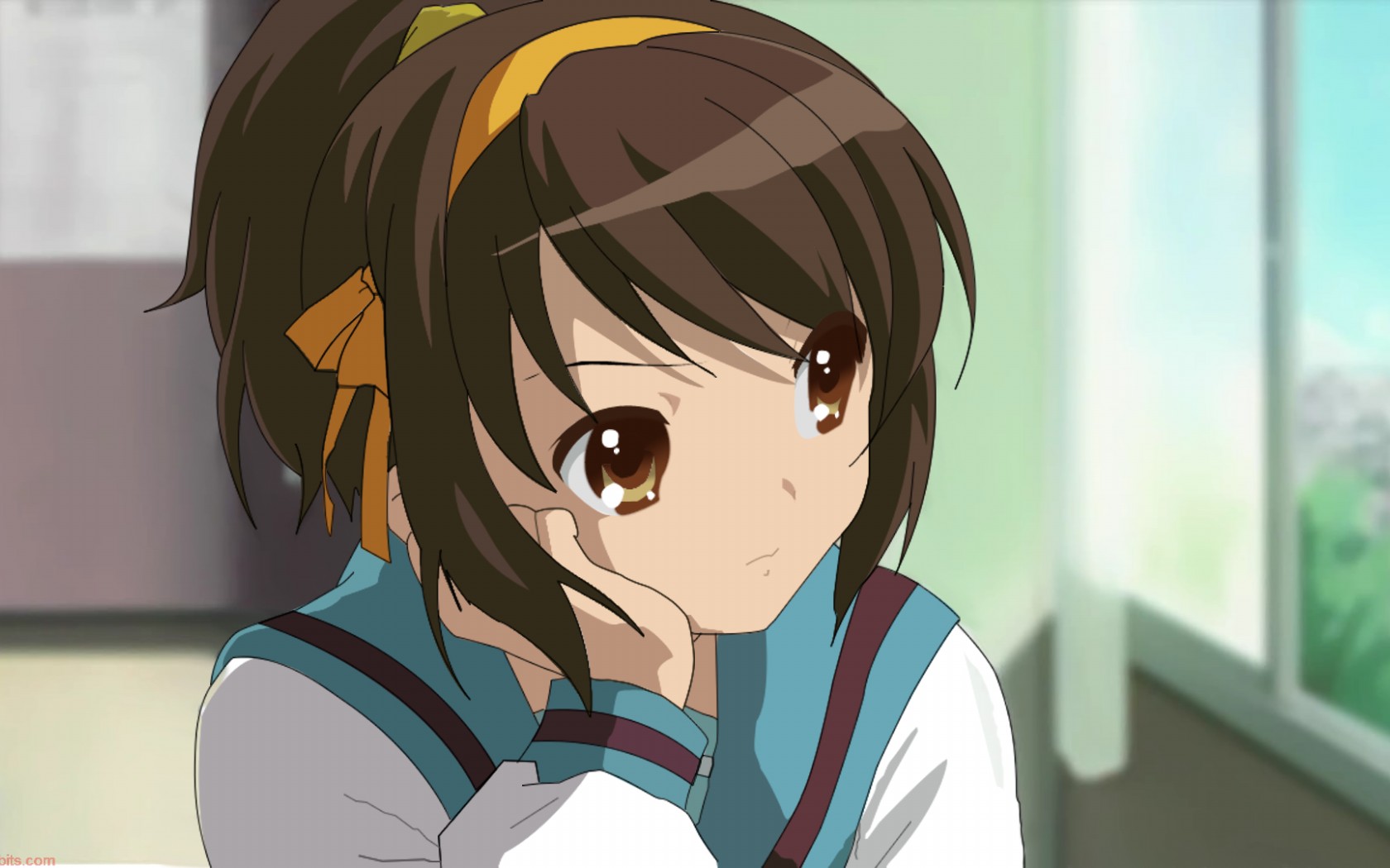 613876 Hintergrundbild herunterladen animes, suzumiya haruhi no yūutsu, haruhi suzumiya - Bildschirmschoner und Bilder kostenlos