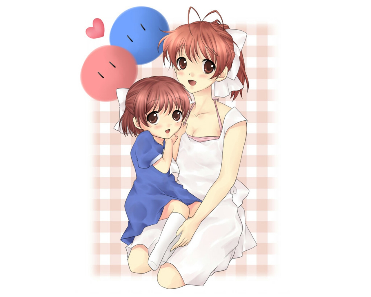 Download mobile wallpaper Anime, Clannad, Nagisa Furukawa, Ushio Okazaki for free.