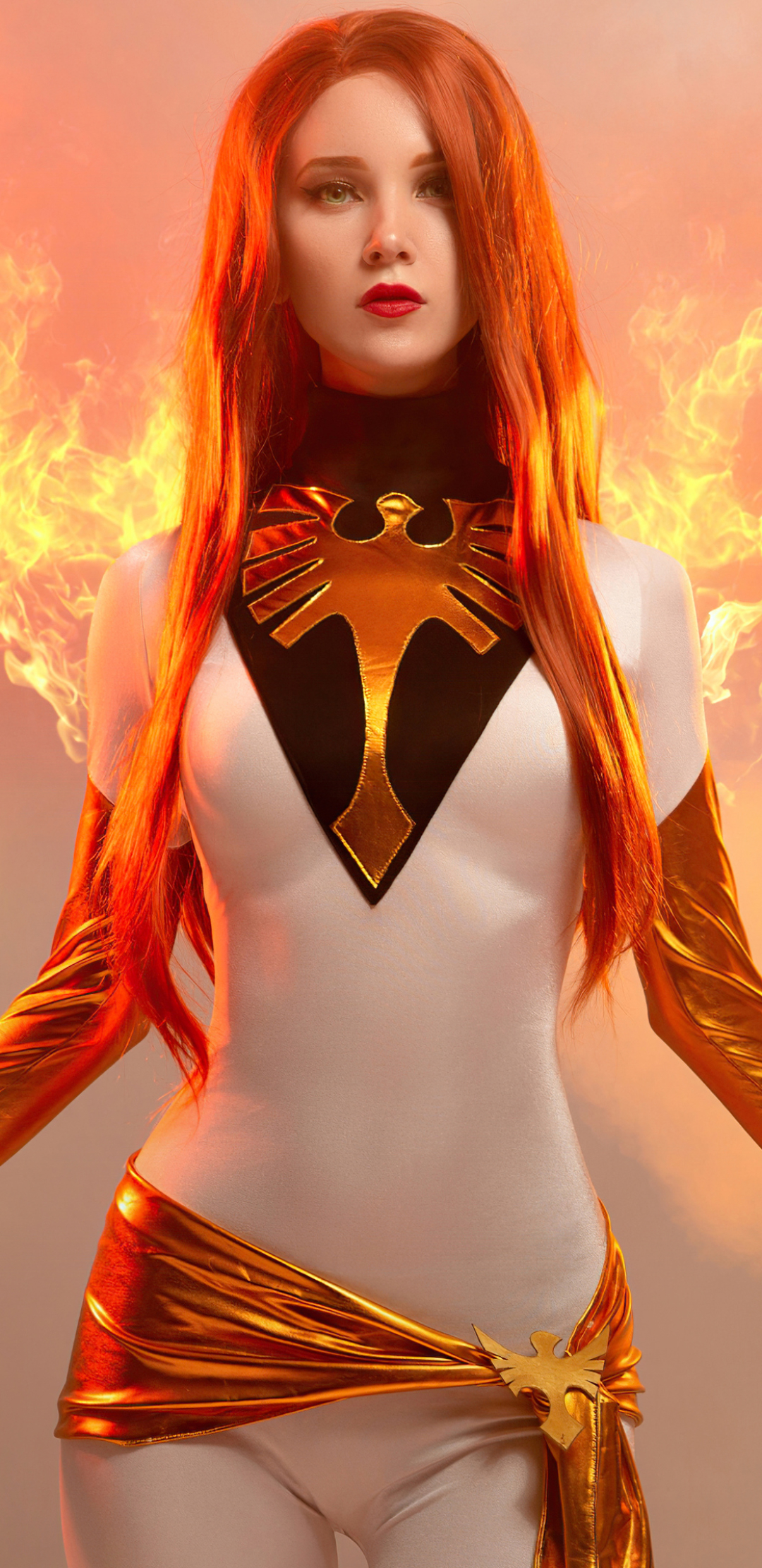 Handy-Wallpaper X Men, Rothaarige, Frauen, Cosplay, Jean Gray kostenlos herunterladen.