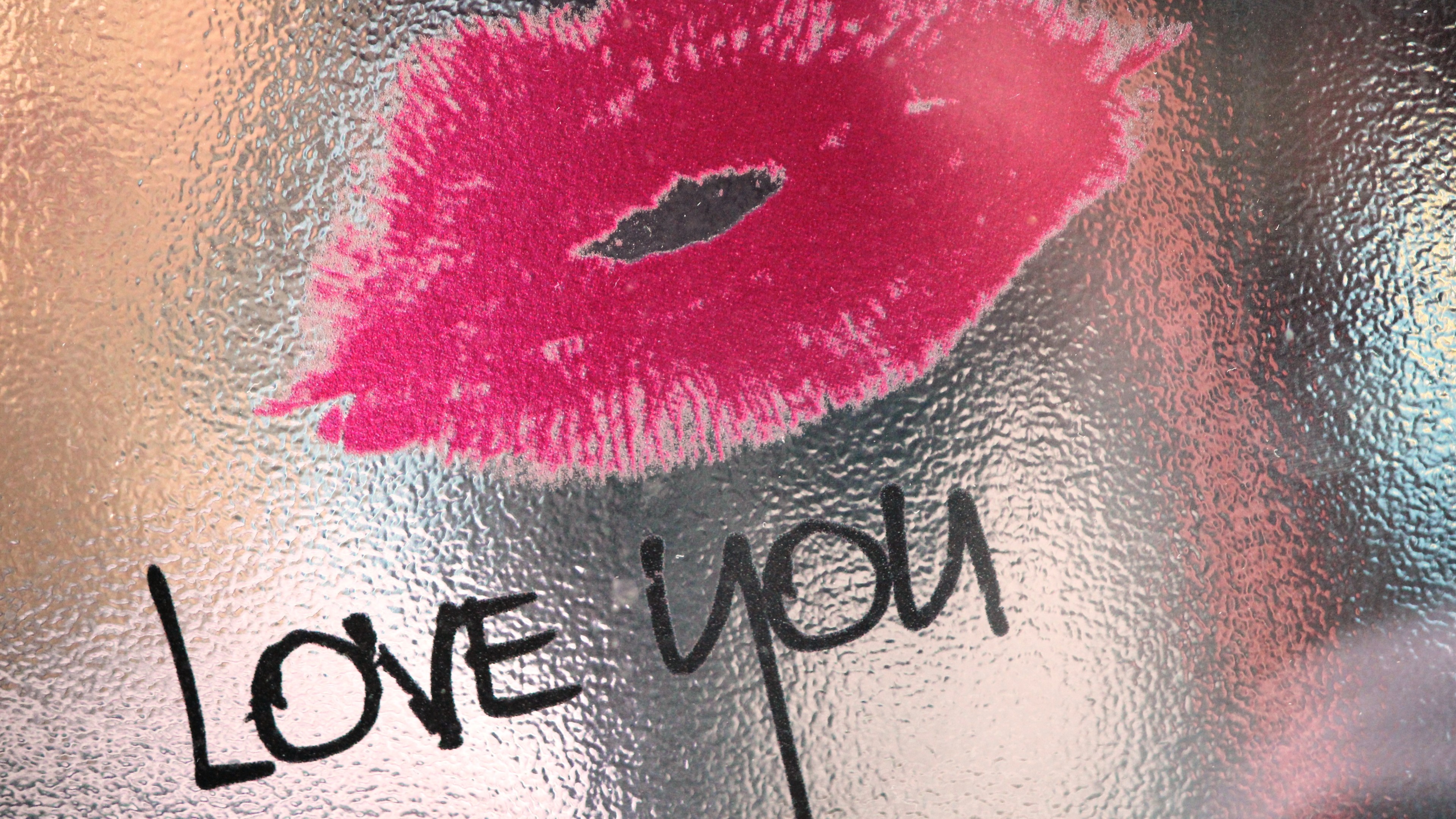 Handy-Wallpaper Feiertage, Liebe, Valentinstag, Kuss, Lippenstift kostenlos herunterladen.