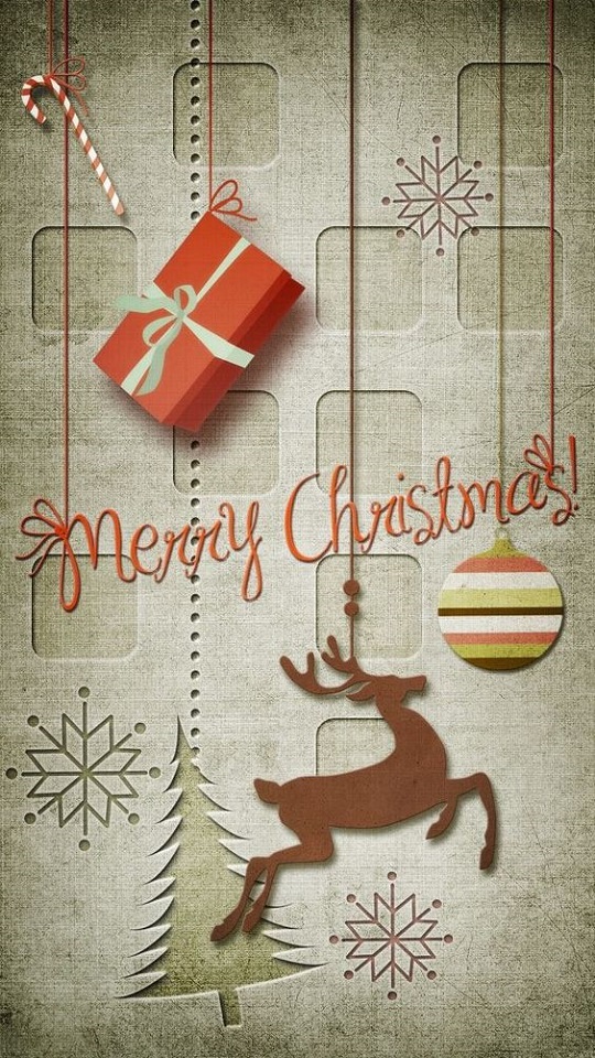 Download mobile wallpaper Christmas, Holiday, Gift, Merry Christmas, Bauble, Reindeer for free.