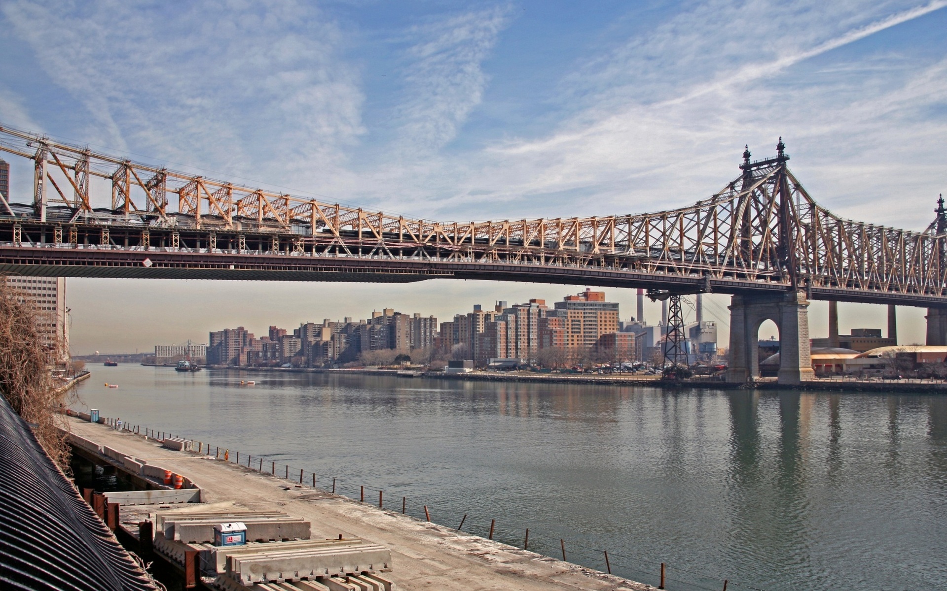 229539 скачать обои сделано человеком, мост квинсборо, нью йорк, мосты - заставки и картинки бесплатно