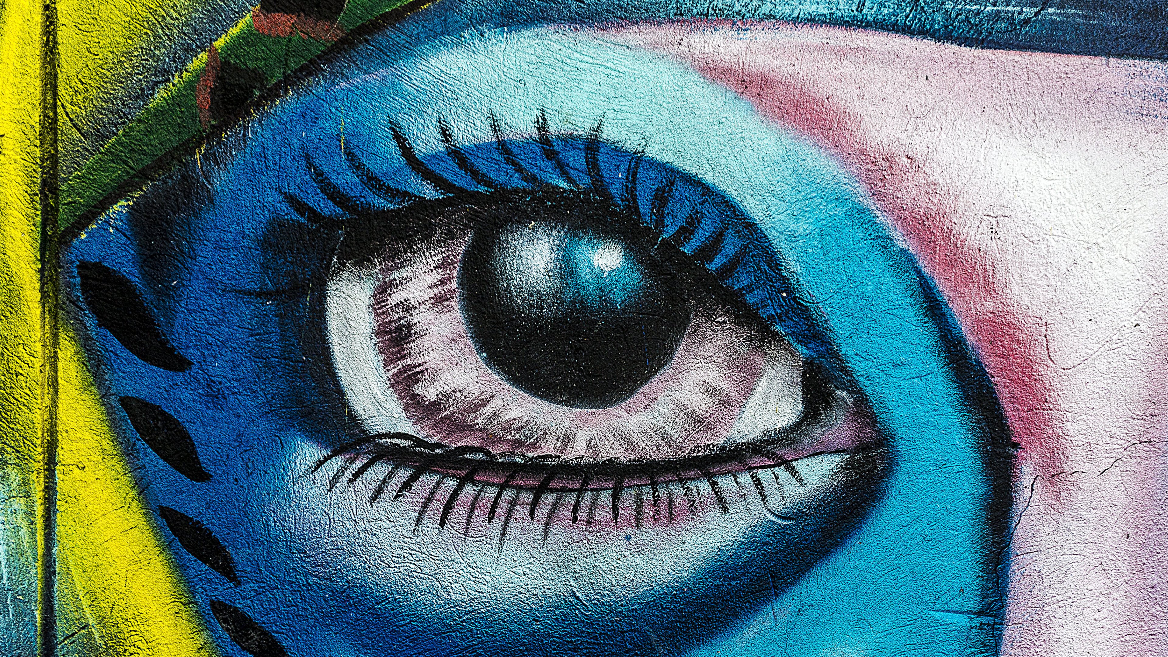 Handy-Wallpaper Graffiti, Auge, Künstlerisch kostenlos herunterladen.