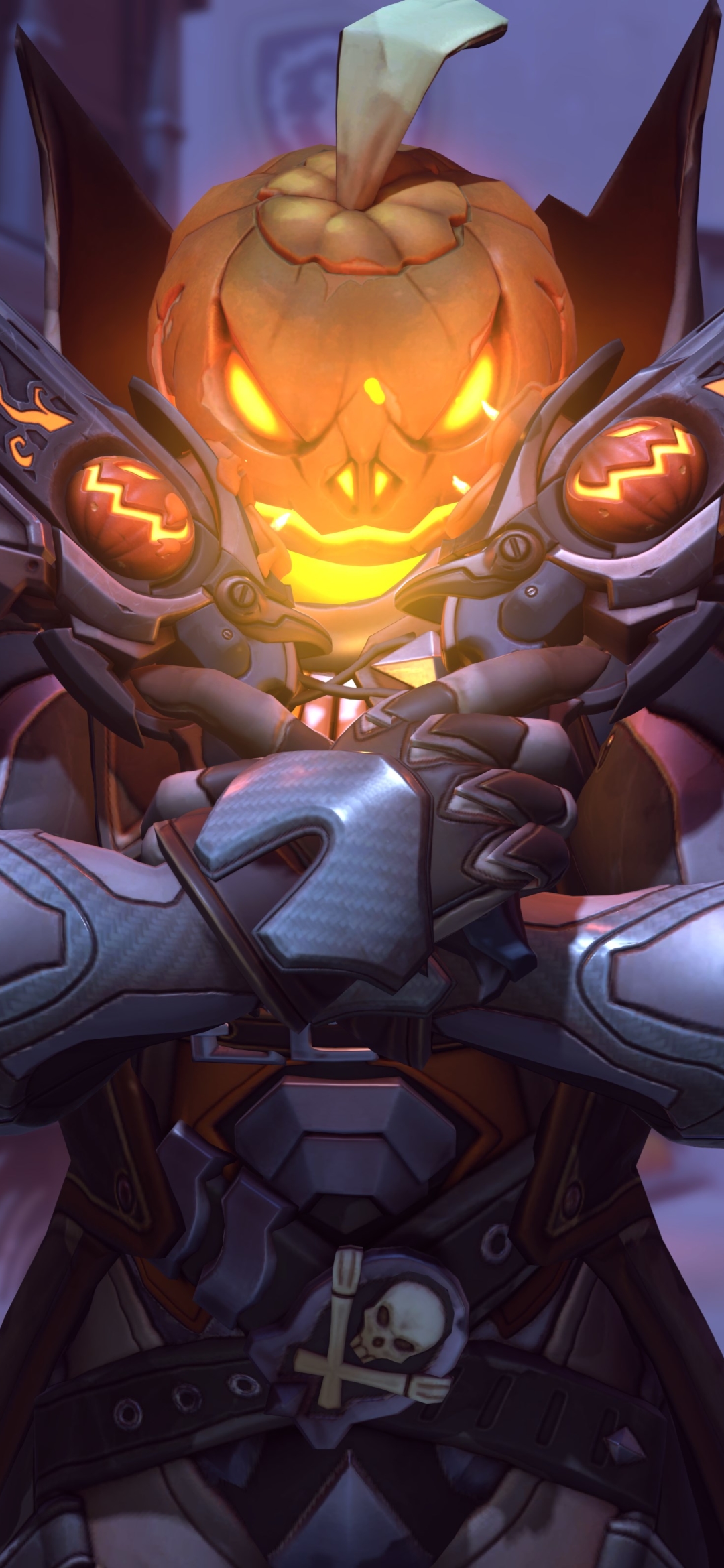 Handy-Wallpaper Halloween, Overwatch, Computerspiele, Schnitter (Overwatch) kostenlos herunterladen.