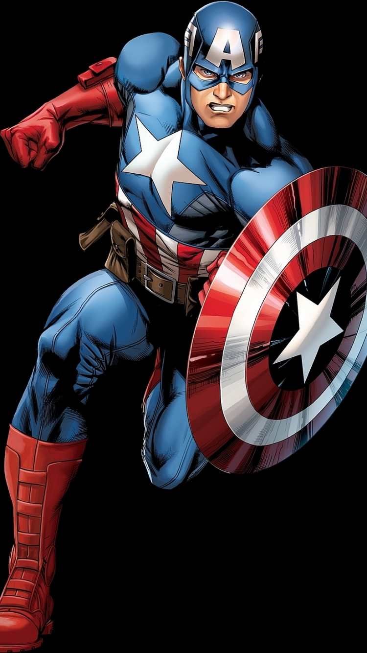 Handy-Wallpaper Captain America, Comics kostenlos herunterladen.