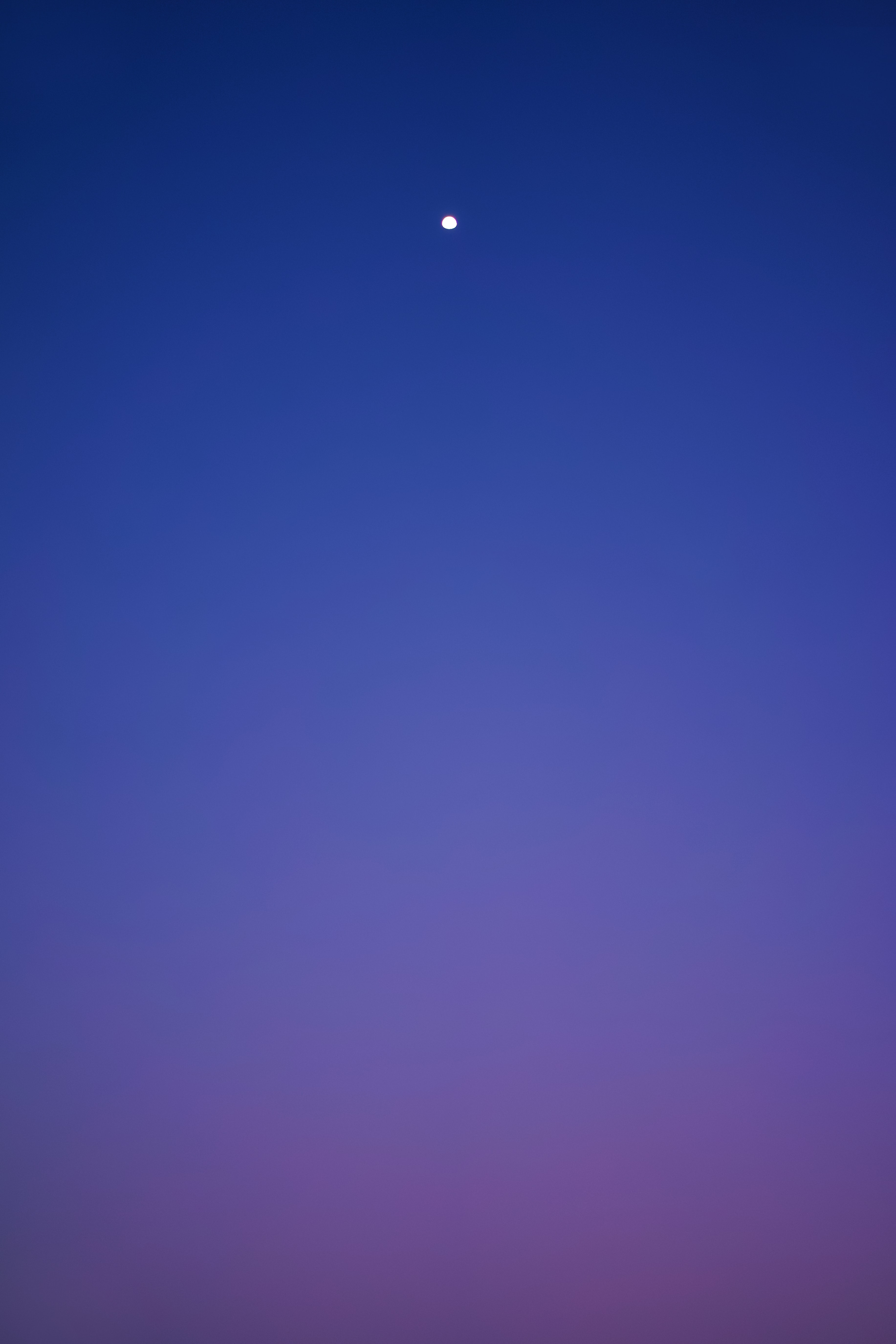 Free download wallpaper Sky, Evening, Moon, Minimalism, Gradient on your PC desktop