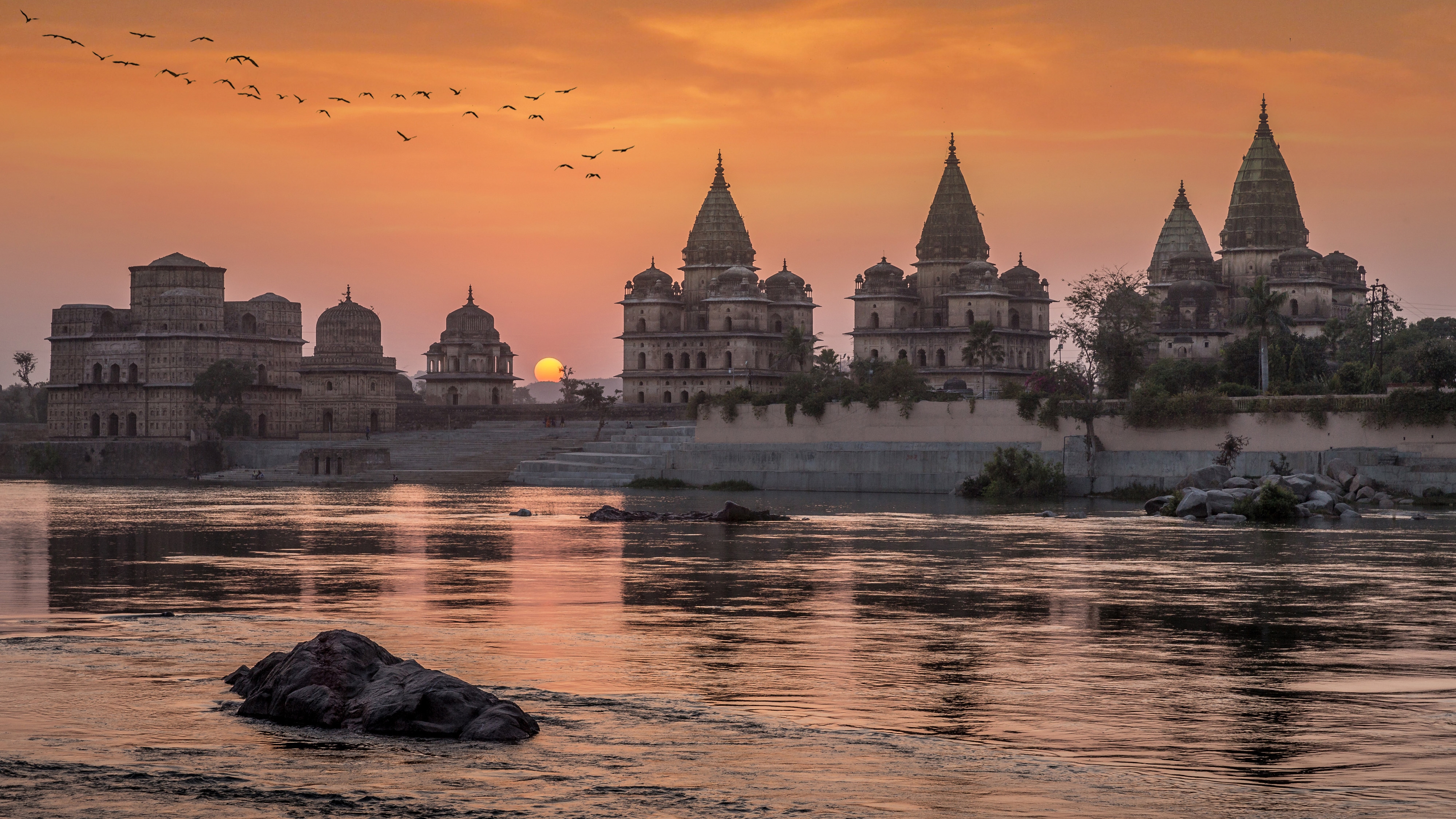 509604 baixar papel de parede feito pelo homem, chhatris real de orchha, monumentos - protetores de tela e imagens gratuitamente