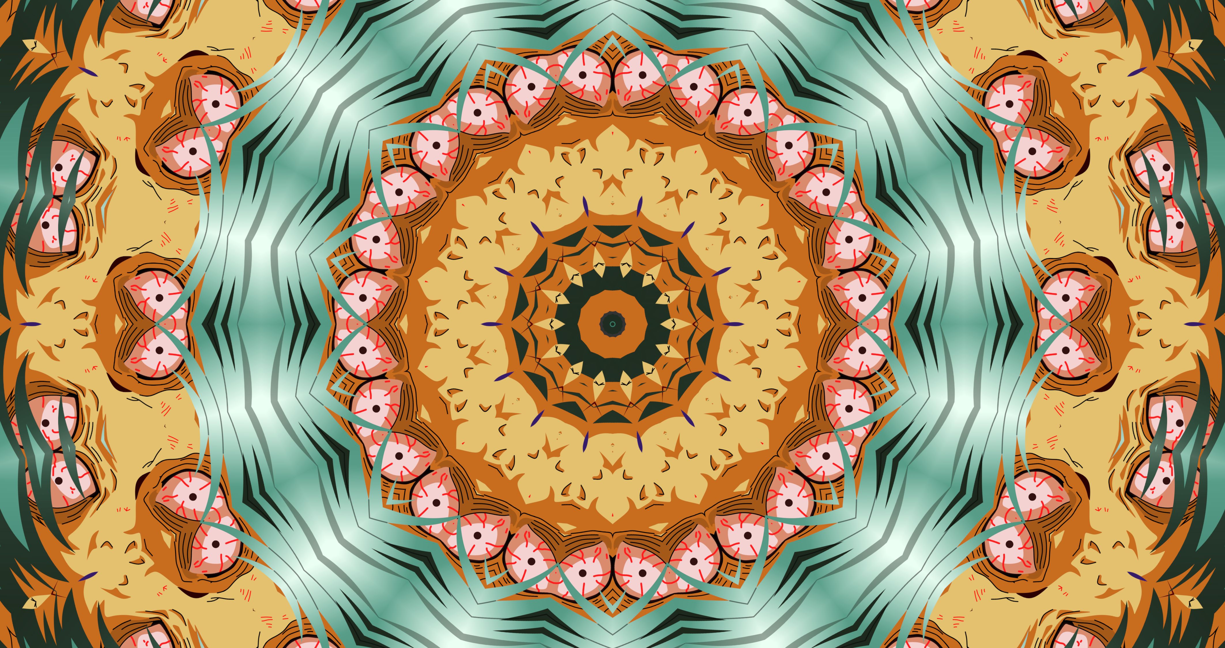 Free download wallpaper Abstract, Pattern, Kaleidoscope on your PC desktop