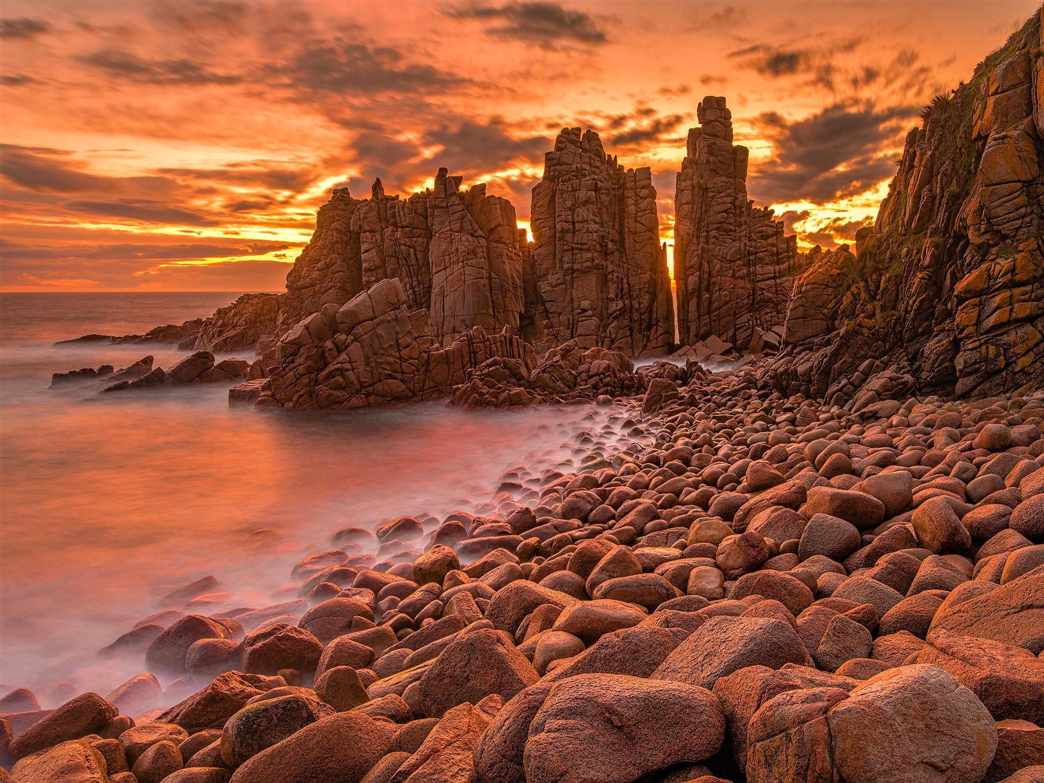 Baixe gratuitamente a imagem Mar, Pedra, Horizonte, Costa, Oceano, Austrália, Terra/natureza na área de trabalho do seu PC