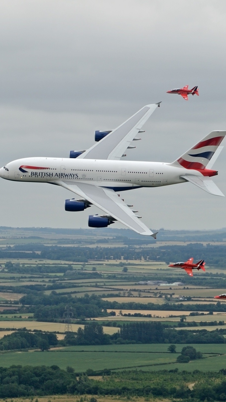 無料モバイル壁紙飛行機, 航空機, 旅客機, 乗り物, エアバス A380をダウンロードします。
