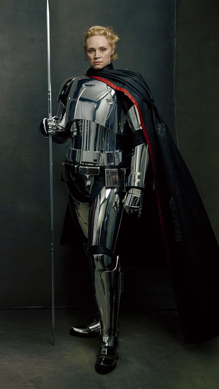 Captain Phasma from Star Wars: The Last Jedi phone wallpaper