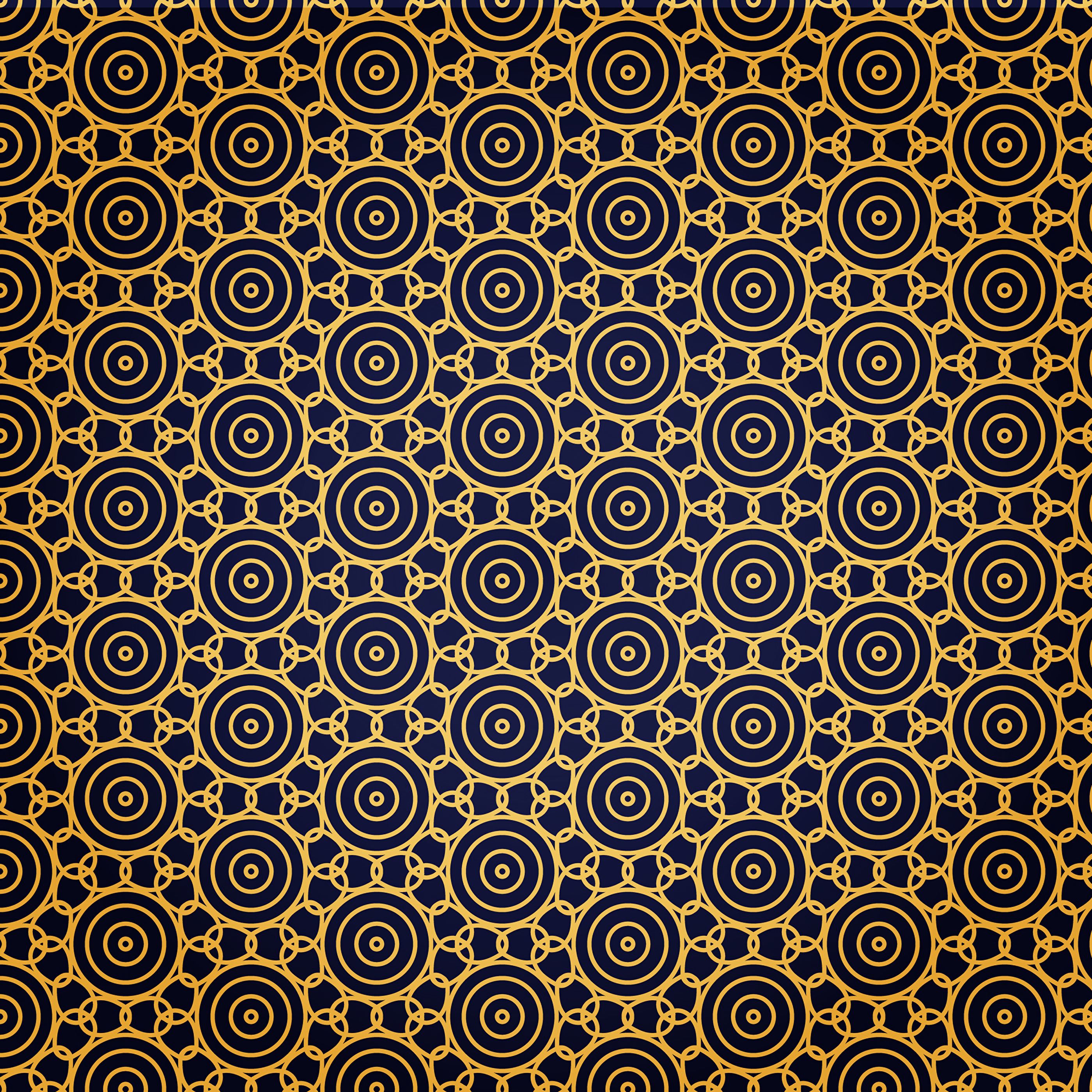 Download mobile wallpaper Golden, Chain, Circles, Pattern, Texture, Textures, Gold for free.
