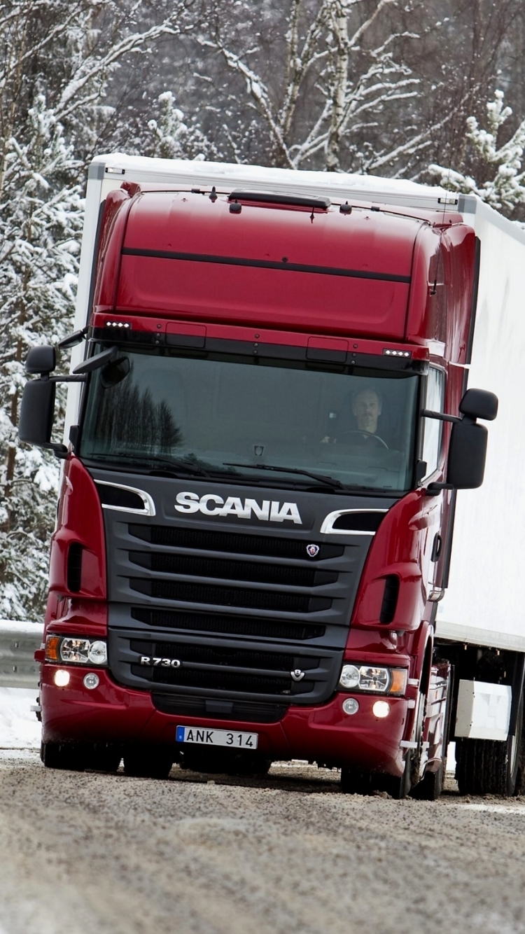 Download mobile wallpaper Vehicles, Scania, Semis for free.