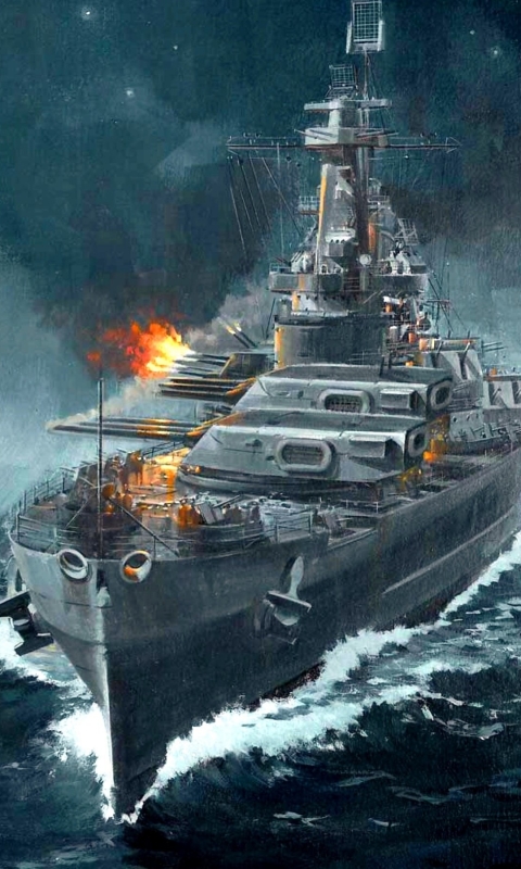 Handy-Wallpaper Computerspiele, World Of Warships, Kriegsschiffe kostenlos herunterladen.