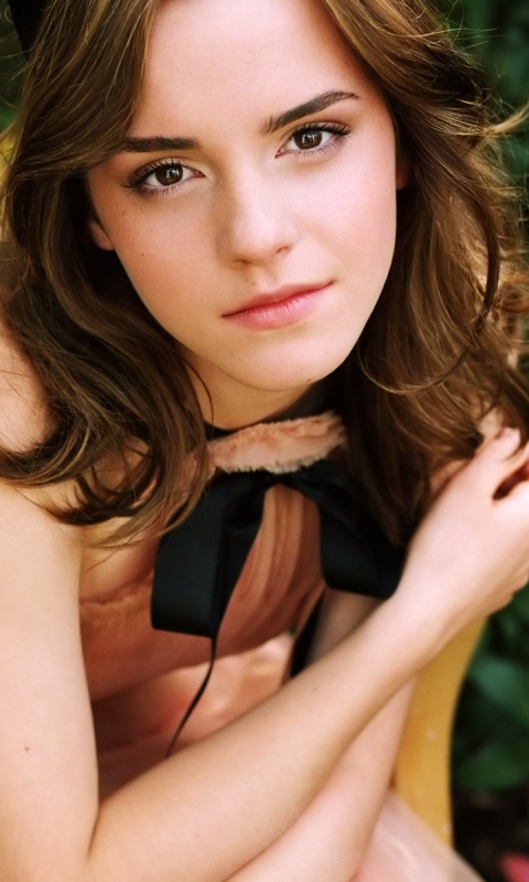 Emma Watson wallpaper featuring a serene portrait in nature