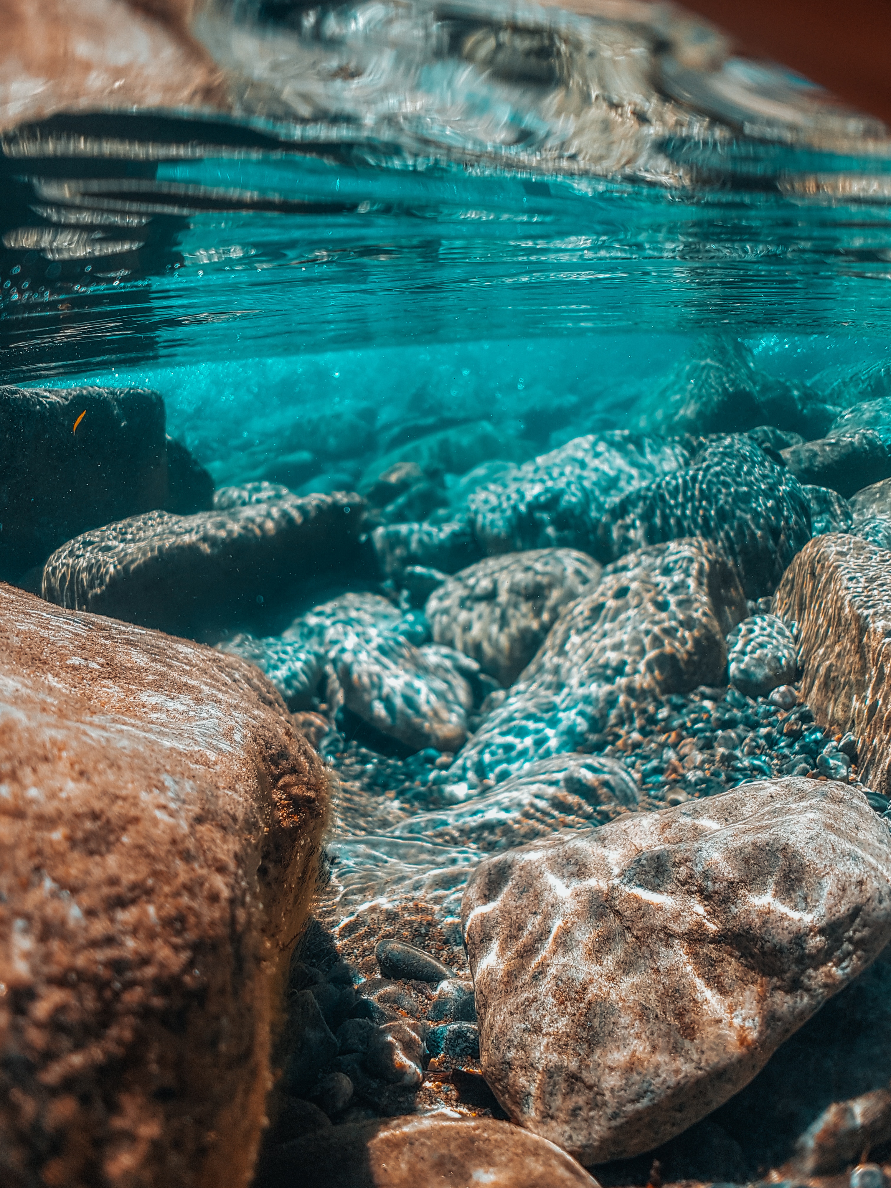 underwater, under water, nature, stones, ocean, underwater world cellphone