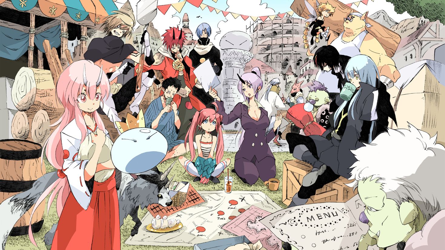 Fond d'écran HD: Animé, Tempête De Rimuru, Milim Nava, Moi Quand Je Me