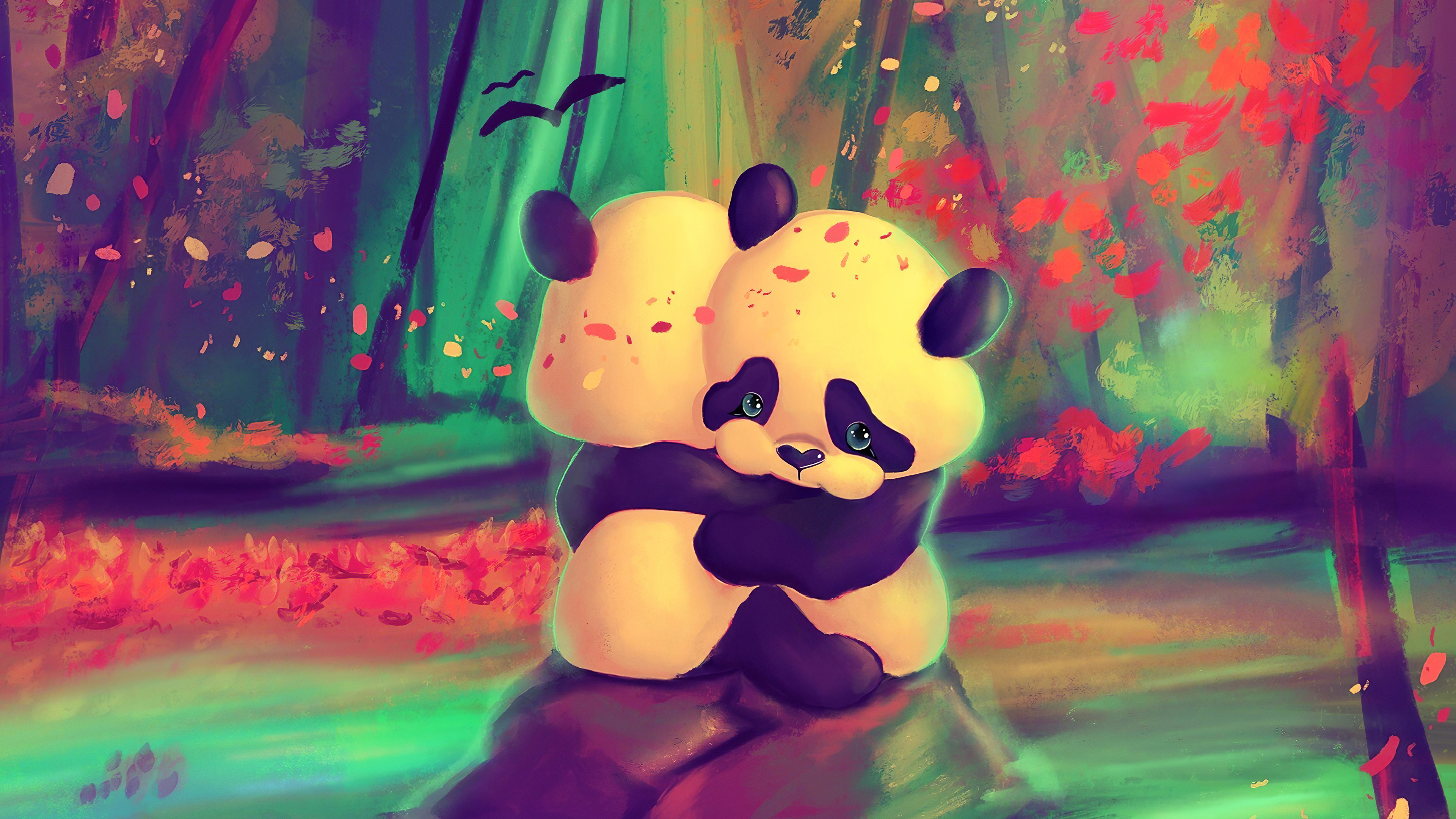Download mobile wallpaper Fantasy, Animal, Panda, Cute, Fantasy Animals for free.