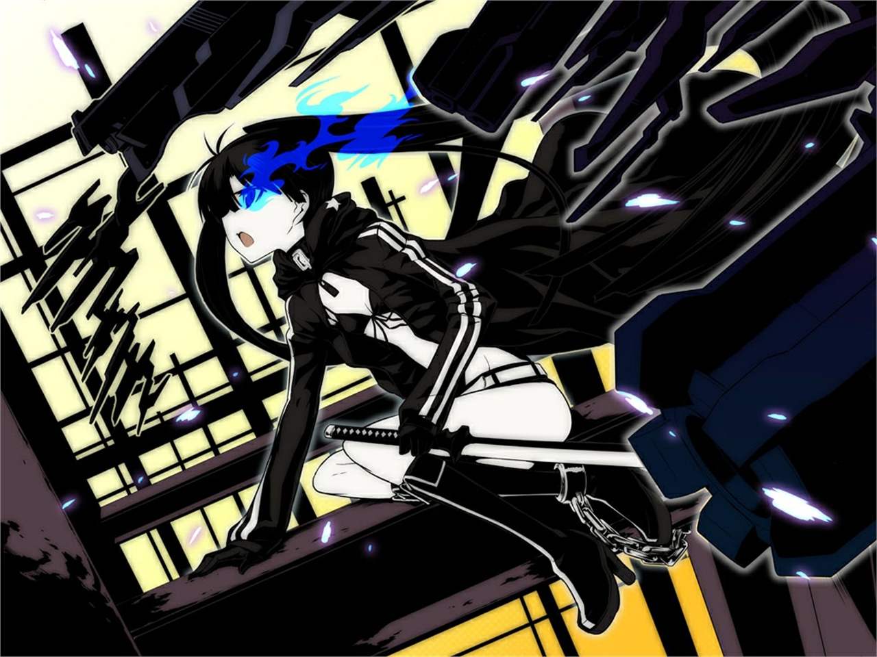 Free download wallpaper Anime, Black Rock Shooter on your PC desktop