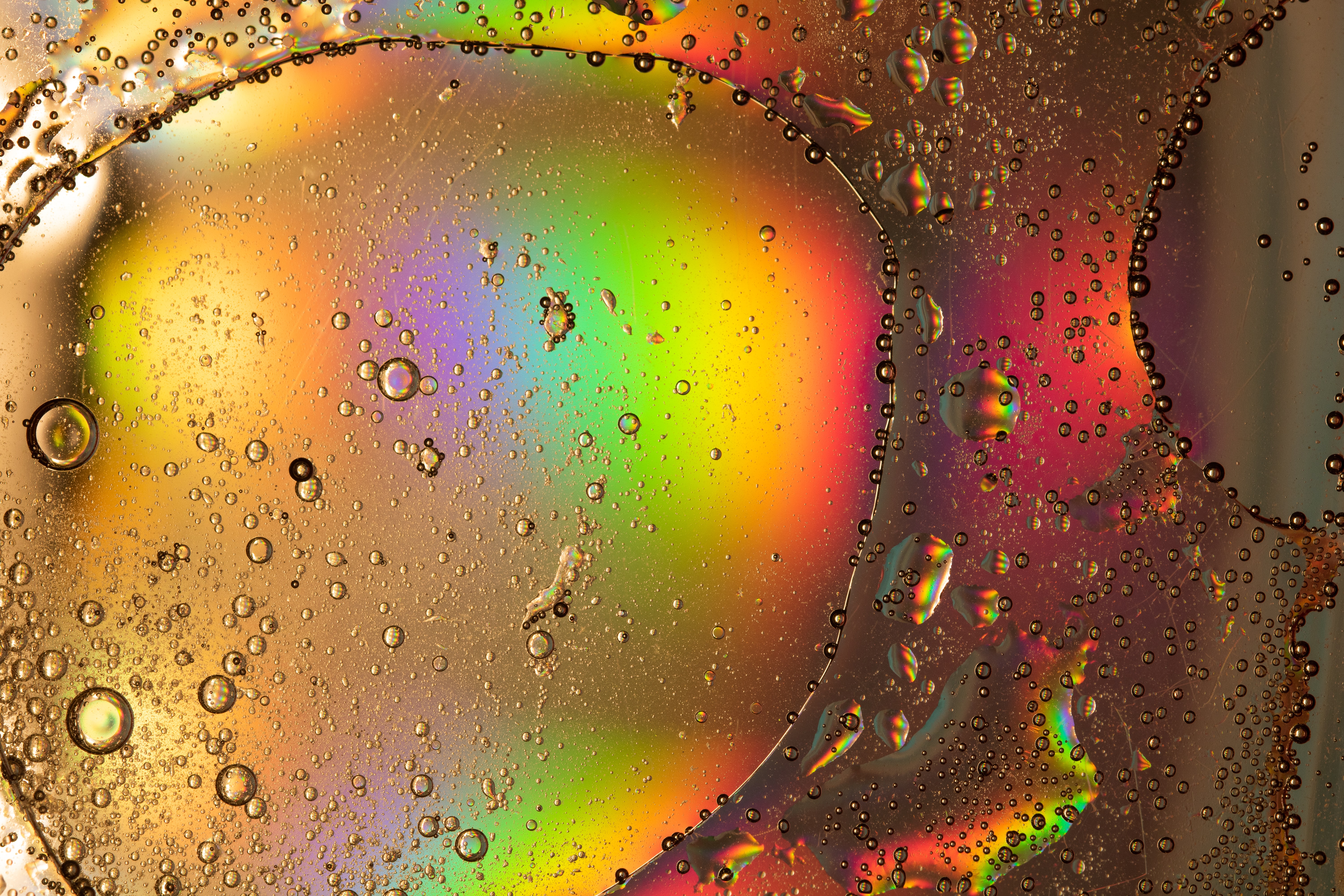 Download mobile wallpaper Macro, Motley, Multicolored, Bubbles, Abstract for free.