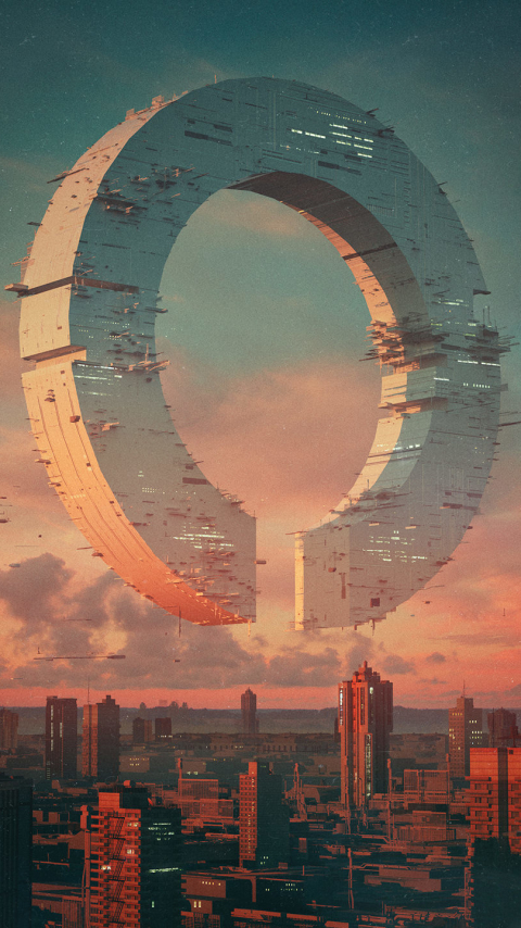 Descarga gratuita de fondo de pantalla para móvil de Edificio, Ciencia Ficción, Nave Espacial, Futurista.