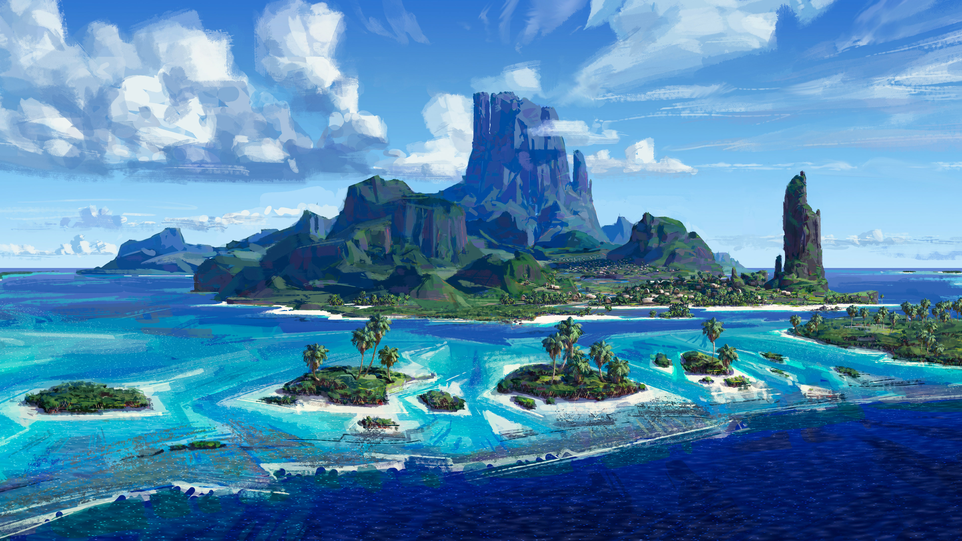 783618 descargar fondo de pantalla isla, moana: un mar de aventuras, películas, vaiana (película): protectores de pantalla e imágenes gratis