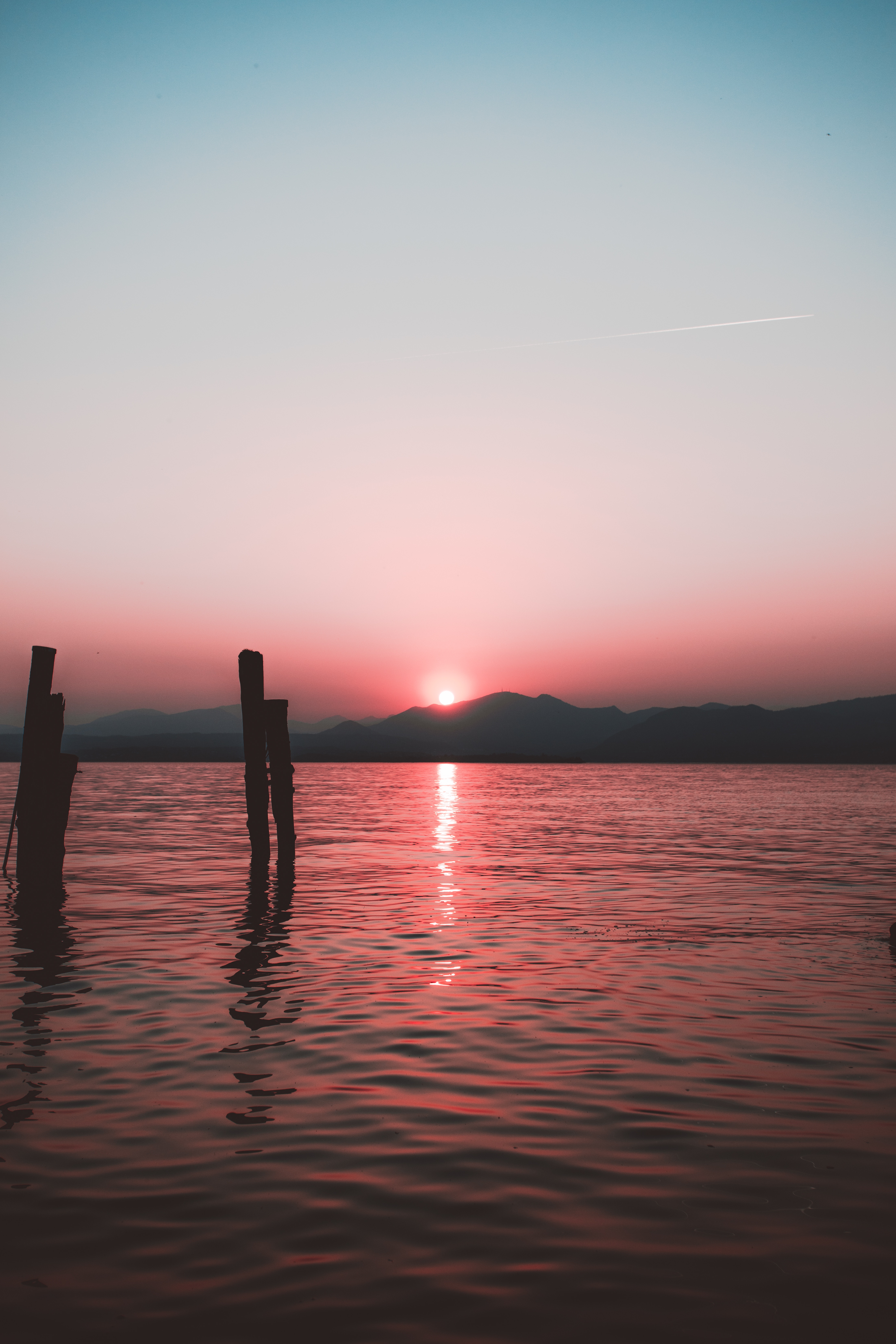 Laden Sie das Sunset, Horizont, Ripple, Natur, Sky, Wellen, Sea-Bild kostenlos auf Ihren PC-Desktop herunter