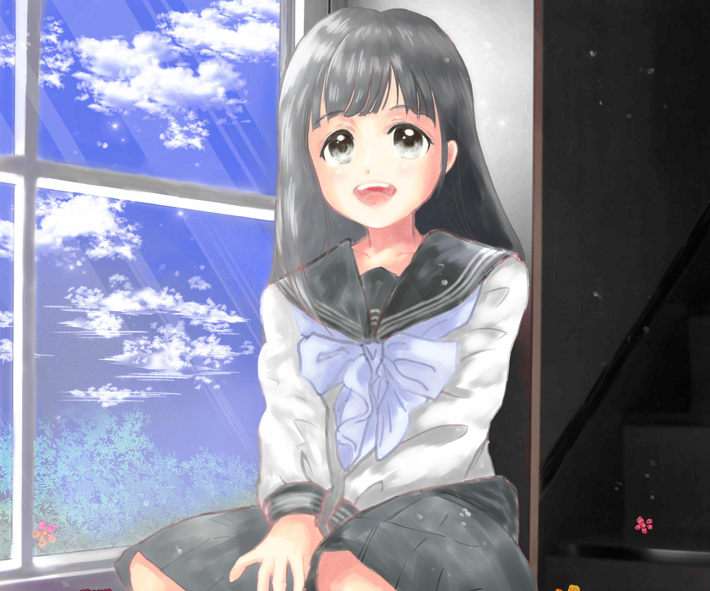 Descarga gratis la imagen Animado, Komichi Akebi, Akebi Chan No Sailor Fuku en el escritorio de tu PC