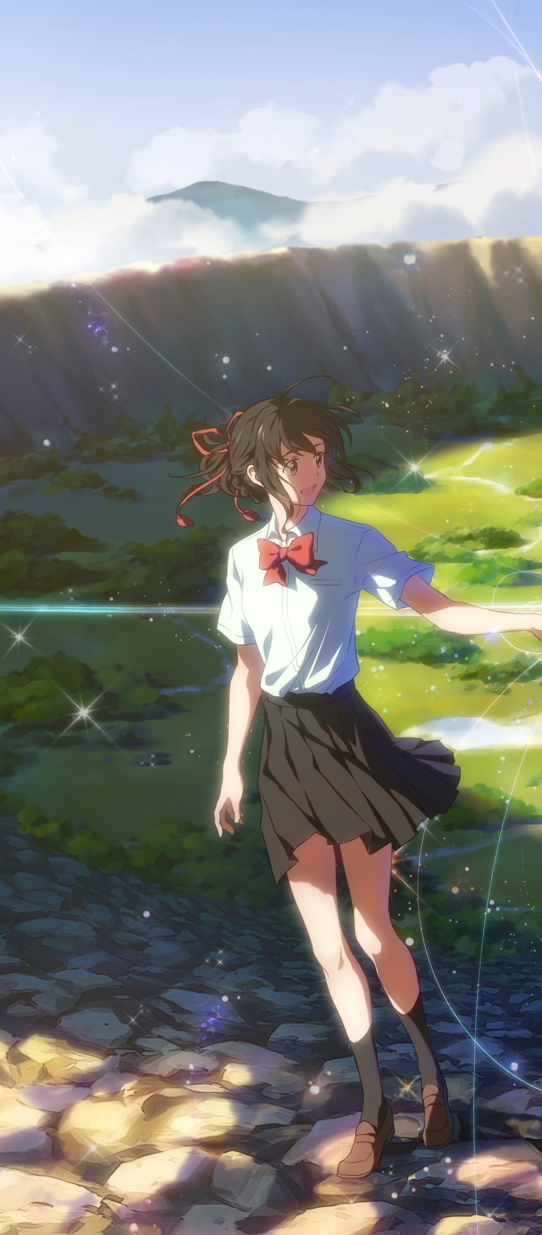 Descarga gratuita de fondo de pantalla para móvil de Animado, Kimi No Na Wa, Mitsuha Miyamizu.