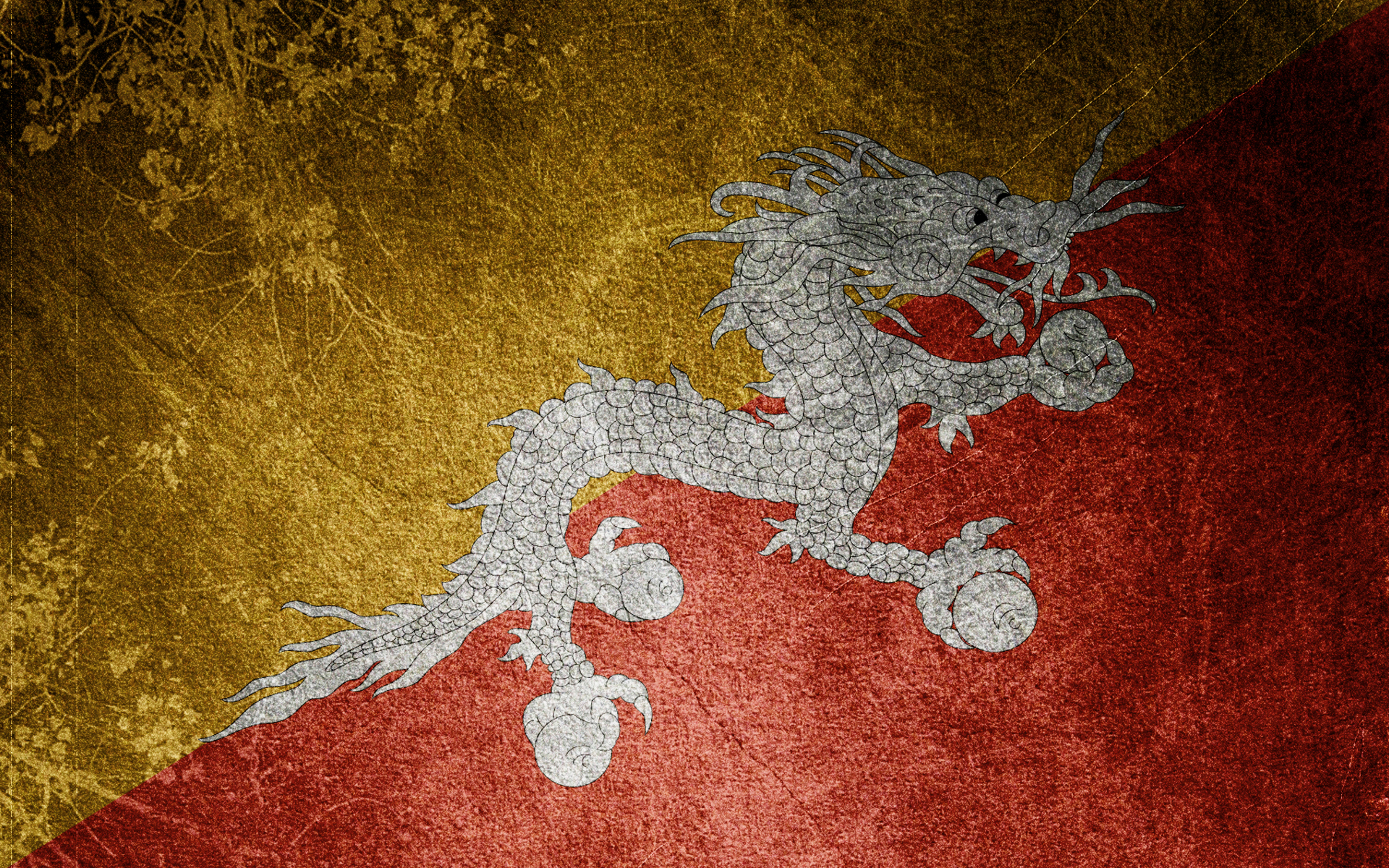 Завантажити шпалери Прапор Бутану на телефон безкоштовно
