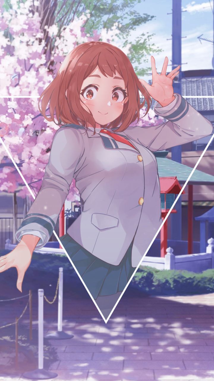 Handy-Wallpaper Animes, Boku No Hero Academia, Ochaco Uraraka kostenlos herunterladen.