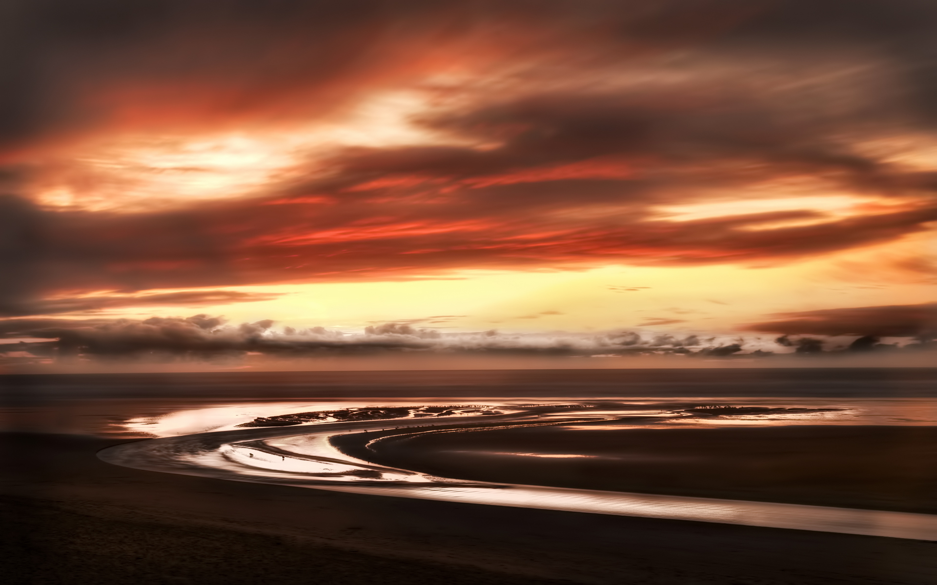 Free download wallpaper Sunset, Sky, Sea, Beach, Ocean, Sunrise, Earth, Cloud on your PC desktop
