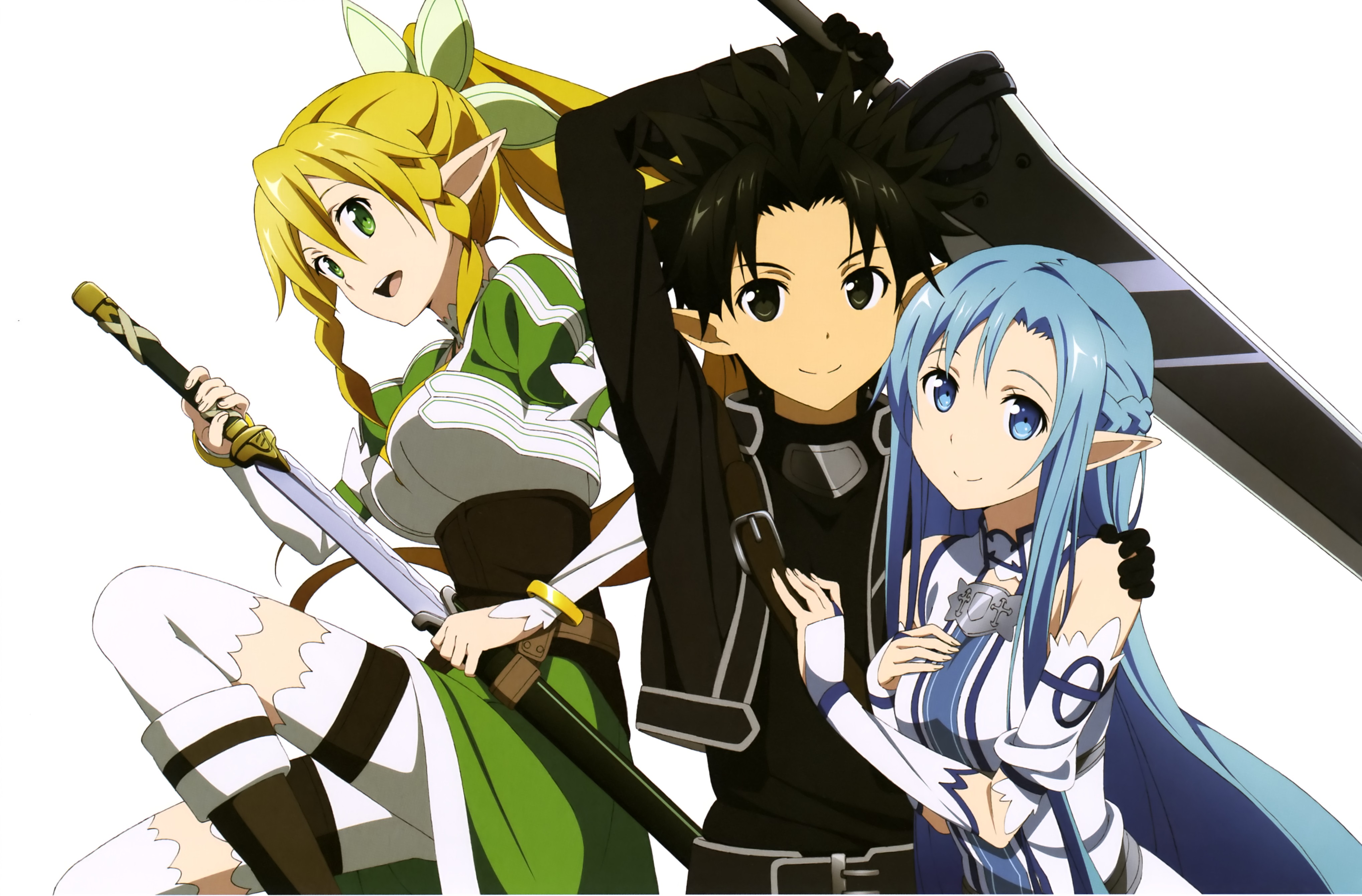 Baixar papel de parede para celular de Anime, Sword Art Online, Asuna Yuuki, Kirito (Sword Art Online), Sword Art Online Ii, Leafa (Sword Art Online), Arte Da Espada Online gratuito.