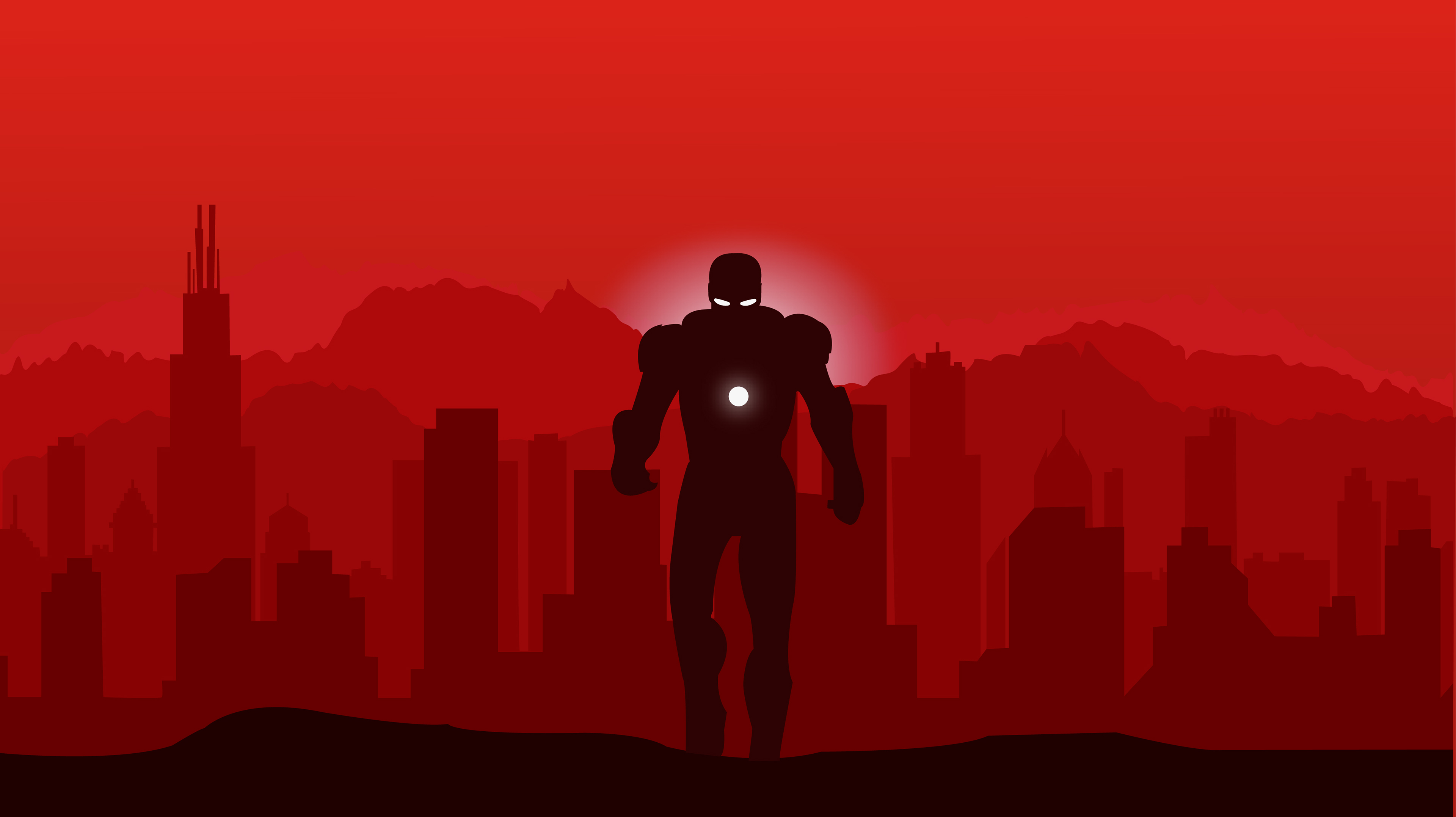 Download mobile wallpaper Iron Man, Comics, Minimalist for free.