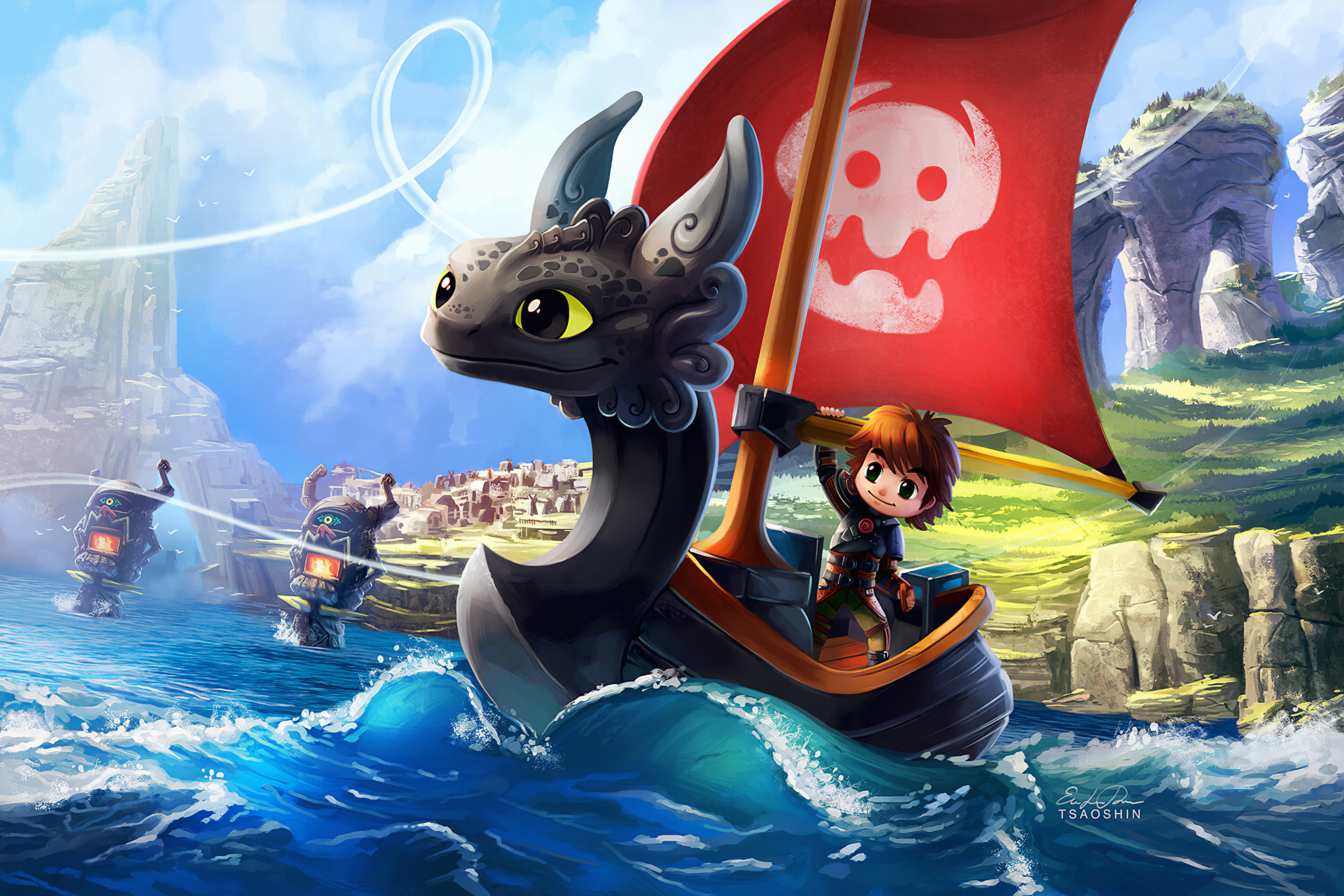 Download mobile wallpaper Movie, Hiccup (How To Train Your Dragon), How To Train Your Dragon, Chibi for free.