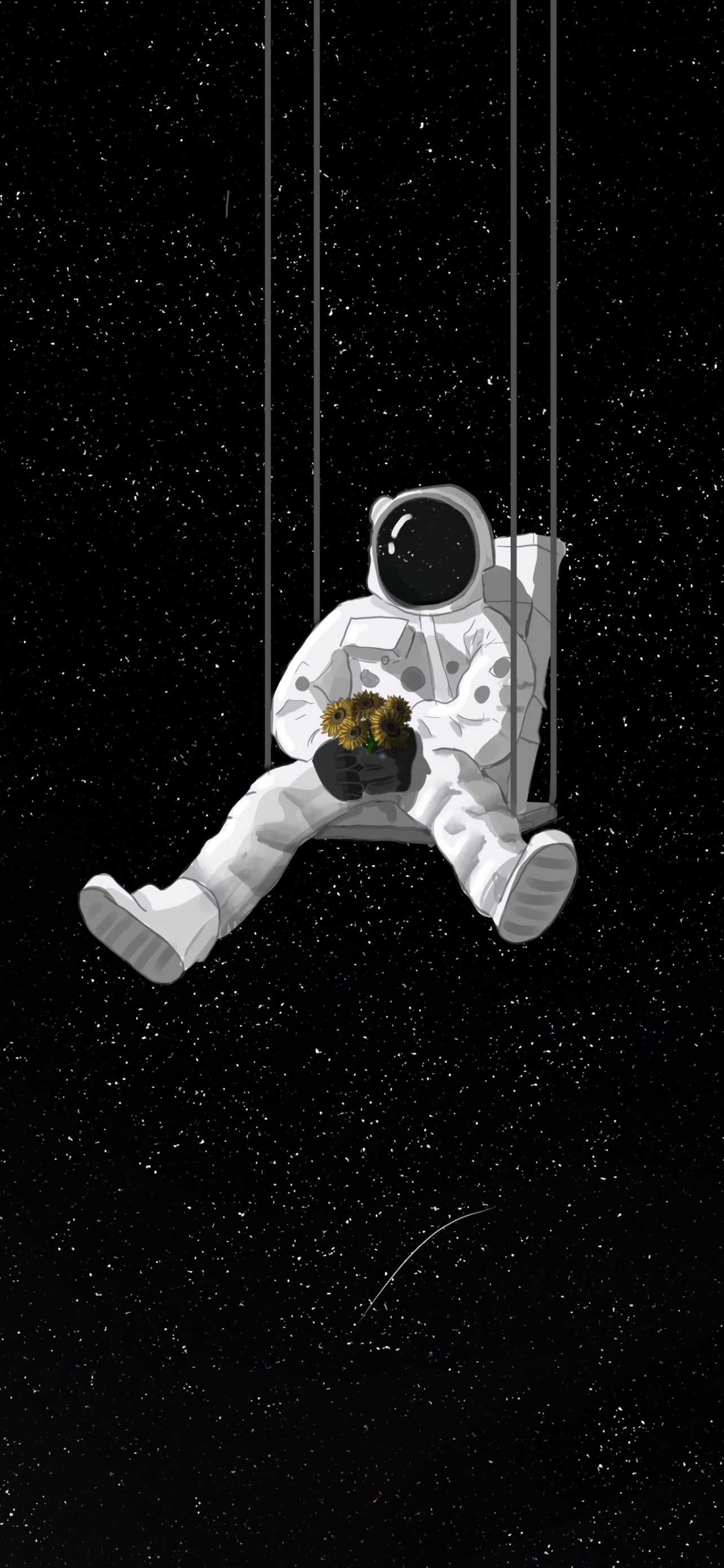 Téléchargez des papiers peints mobile Espace, Se Balancer, Science Fiction, Astronaute gratuitement.