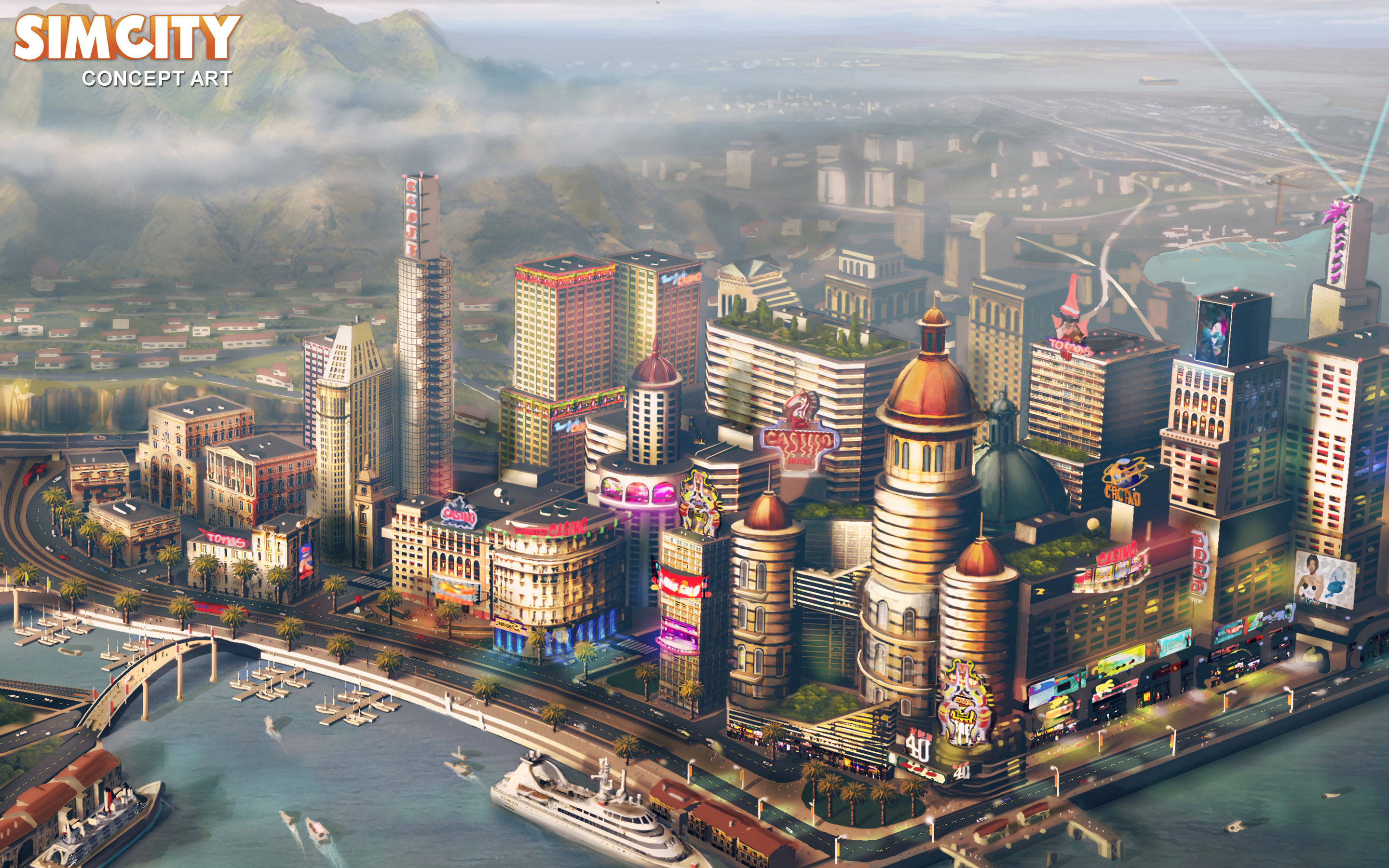 Laden Sie Simcity HD-Desktop-Hintergründe herunter