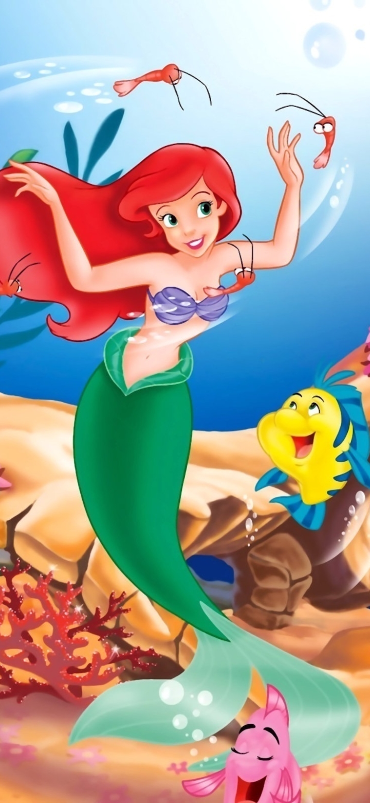 Download mobile wallpaper Mermaid, Movie, The Little Mermaid, Ariel (The Little Mermaid), The Little Mermaid (1989), Flounder (The Little Mermaid) for free.