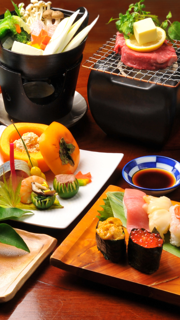 Download mobile wallpaper Food, Lemon, Fish, Caviar, Vegetable, Japanese Food for free.