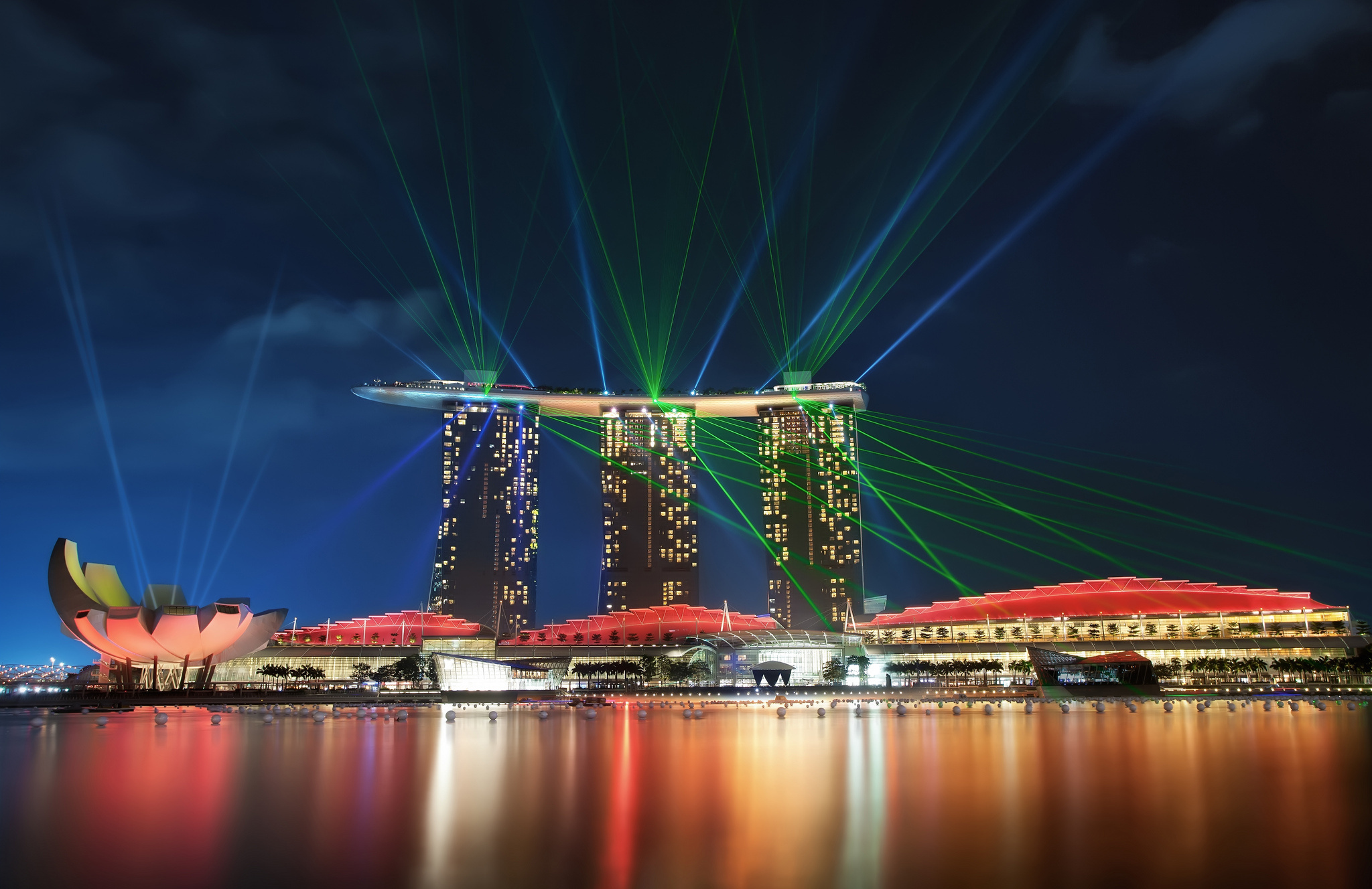 587484 скачать картинку сделано человеком, marina bay sands, сингапур - обои и заставки бесплатно
