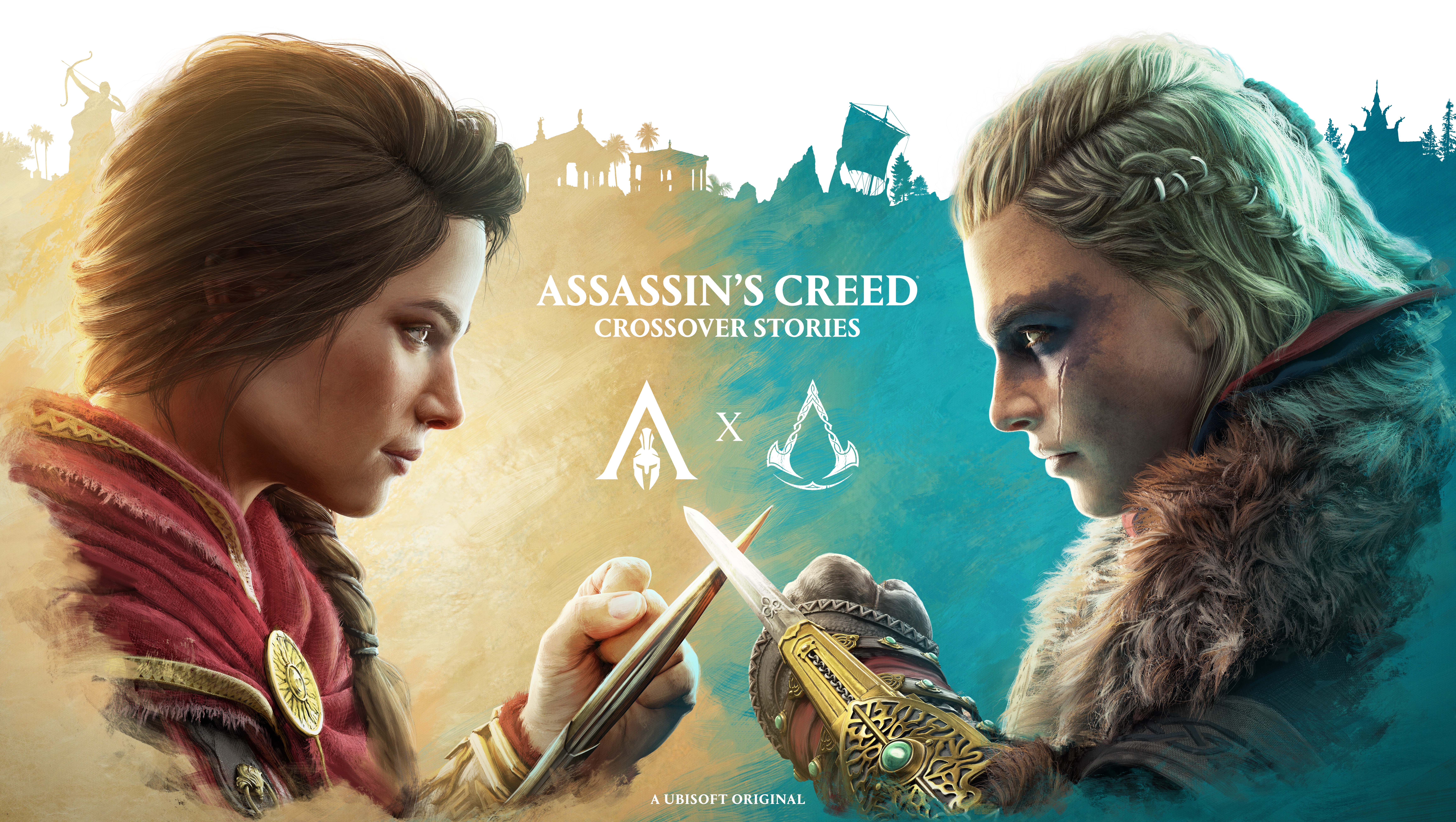 assassin's creed: crossover stories, video game, eivor (assassin's creed), kassandra (assassin's creed), assassin's creed