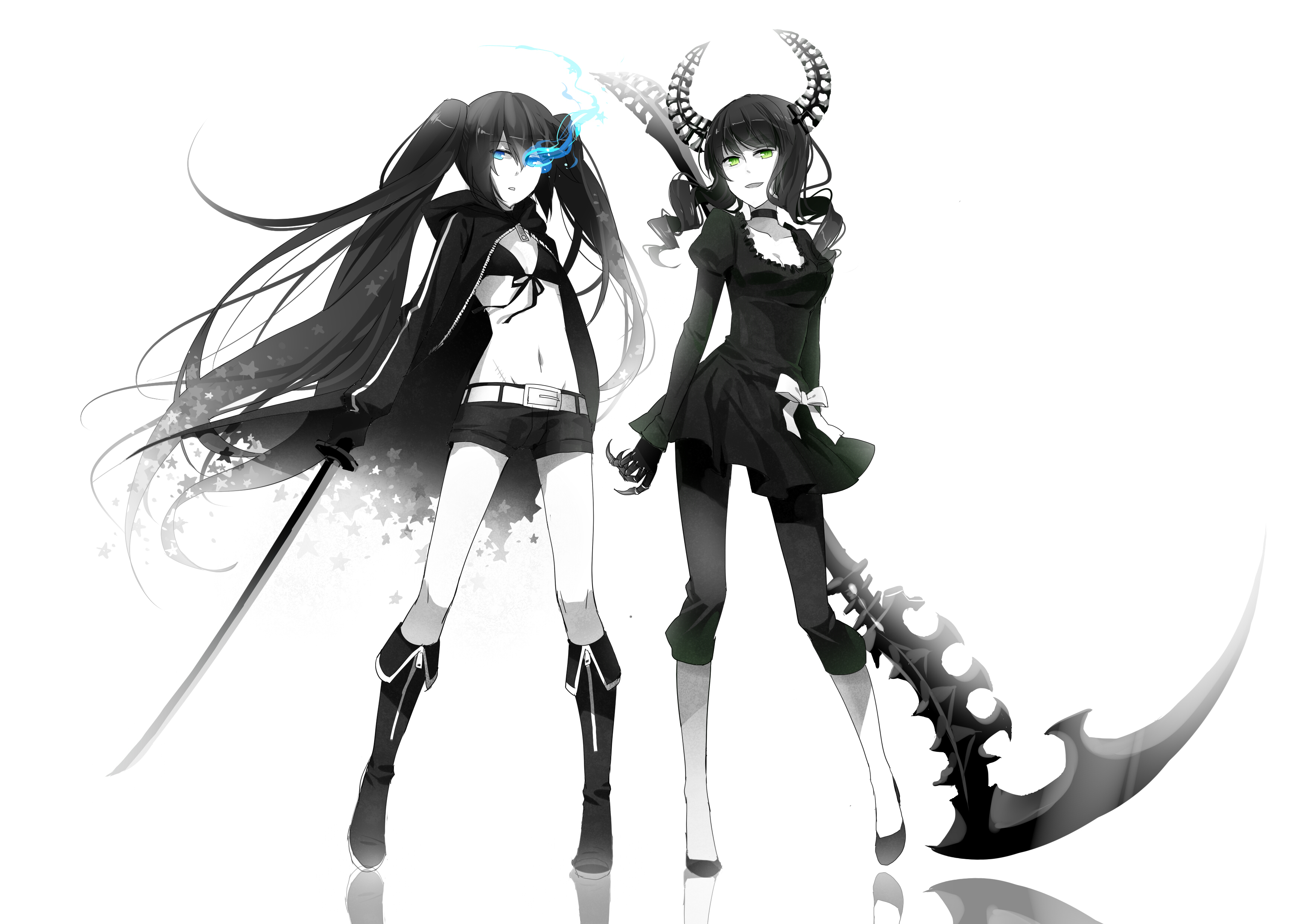 Скачати мобільні шпалери Dead Master (Black Rock Shooter), Шутер З Чорної Скелі, Аніме безкоштовно.