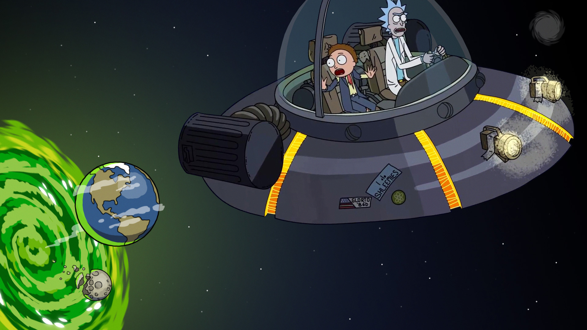 Die besten Raumkreuzer (Rick Und Morty)-Hintergründe für den Telefonbildschirm