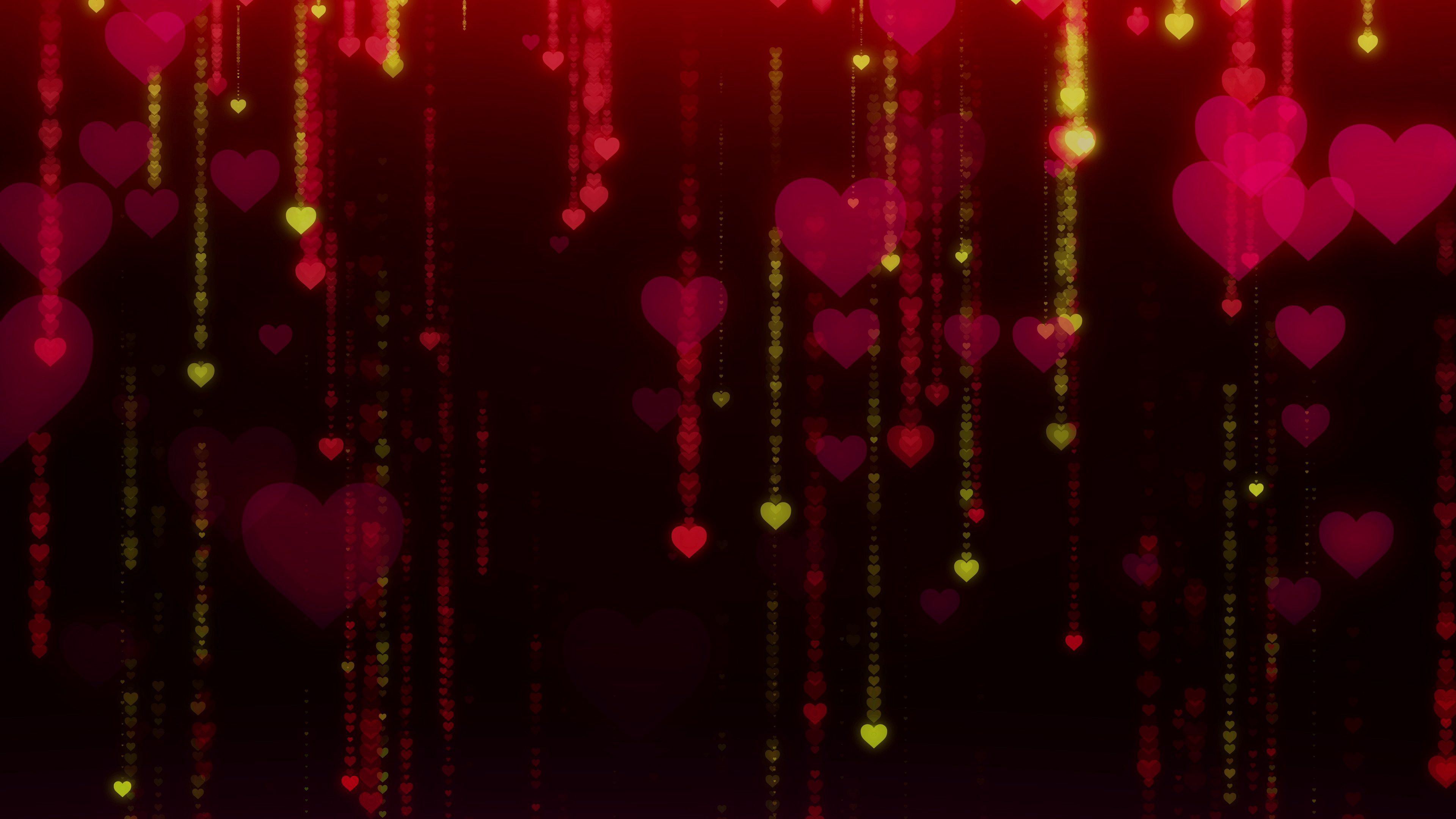Free download wallpaper Glare, Dark Background, Hearts, Love on your PC desktop