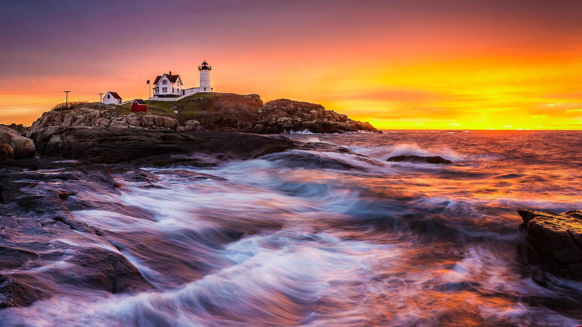 Laden Sie das Küste, Ozean, Leuchtturm, Welle, Himmel, Sonnenuntergang, Menschengemacht-Bild kostenlos auf Ihren PC-Desktop herunter