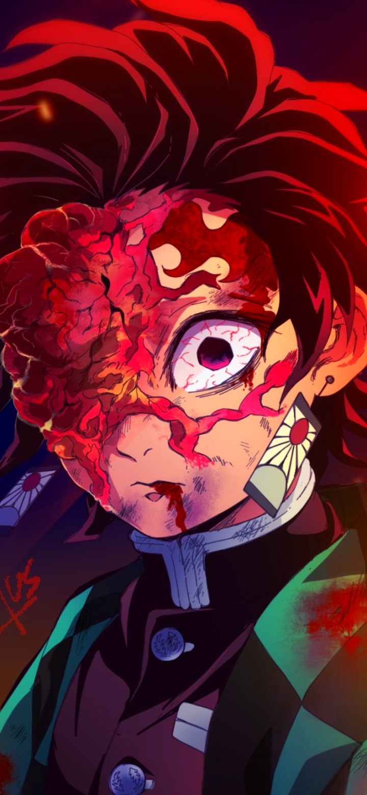 Handy-Wallpaper Animes, Demon Slayer, Tanjiro Kamado kostenlos herunterladen.